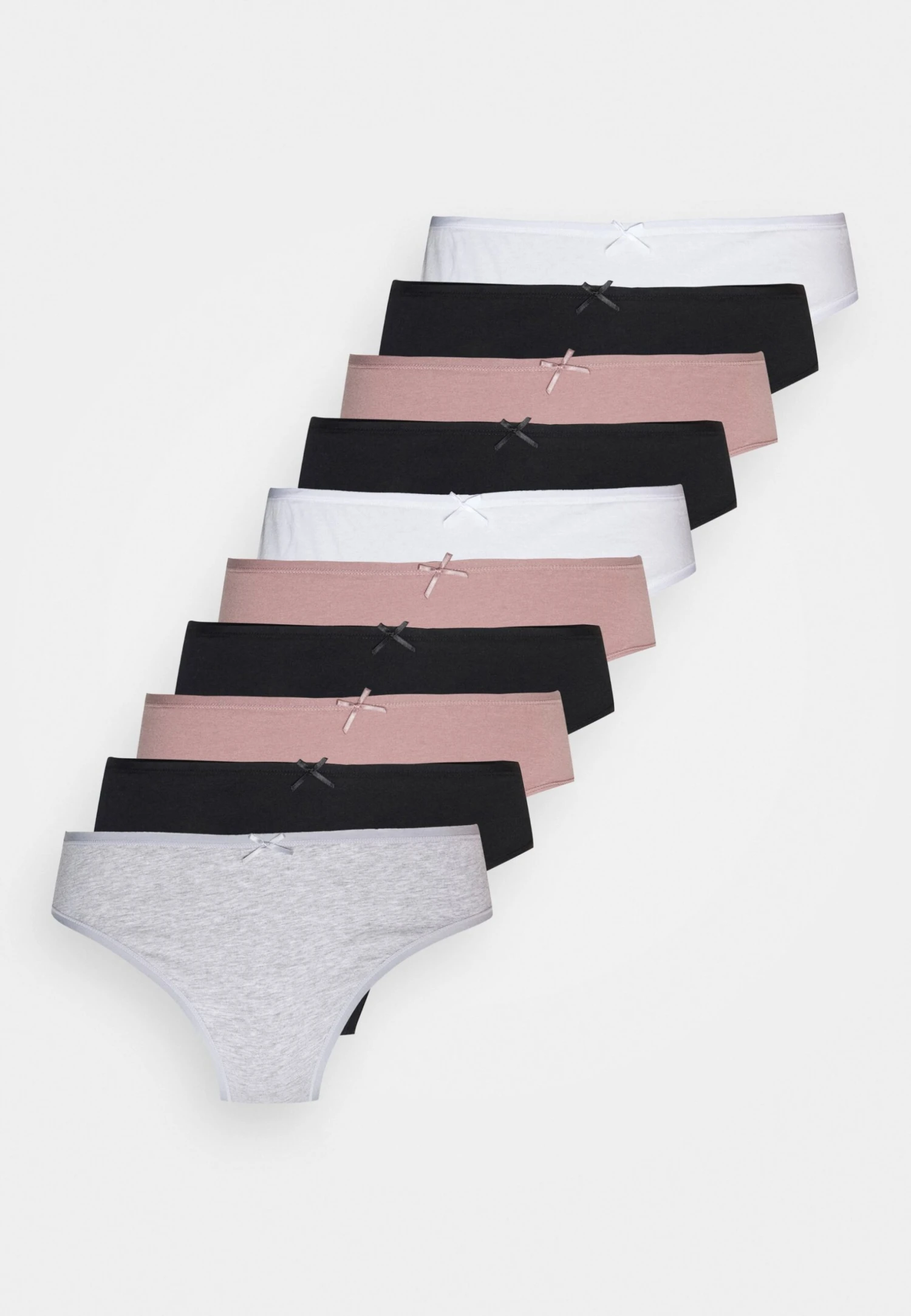 Anna Field Shannon 10 Pack Brief- Slip - Pink/Grey 1 Anna Field Shannon 10 Pack Brief- Slip - Pink/Grey