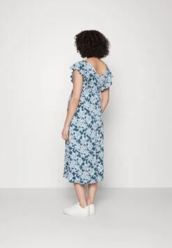 Midi V Flared Dress Witrh Ruffle Sleevees - Jerseyjurk - Dark Blue/Blue 8 Midi V Flared Dress Witrh Ruffle Sleevees - Jerseyjurk - Dark Blue/Blue -Anna Field Winkel 0339ed7db2dd4cfaab1930f7c9a6582f