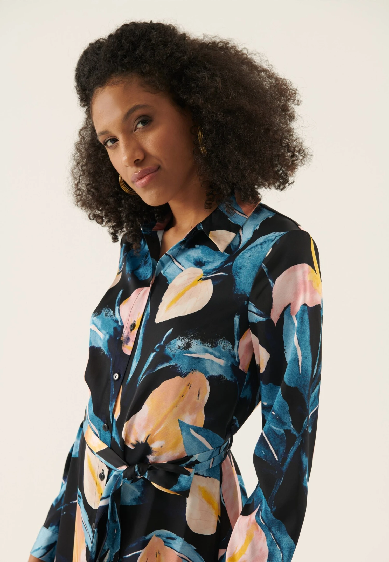 Anna Field Jurk - Blue/Pink 4 Anna Field Jurk - Blue/Pink - Afbeelding 4