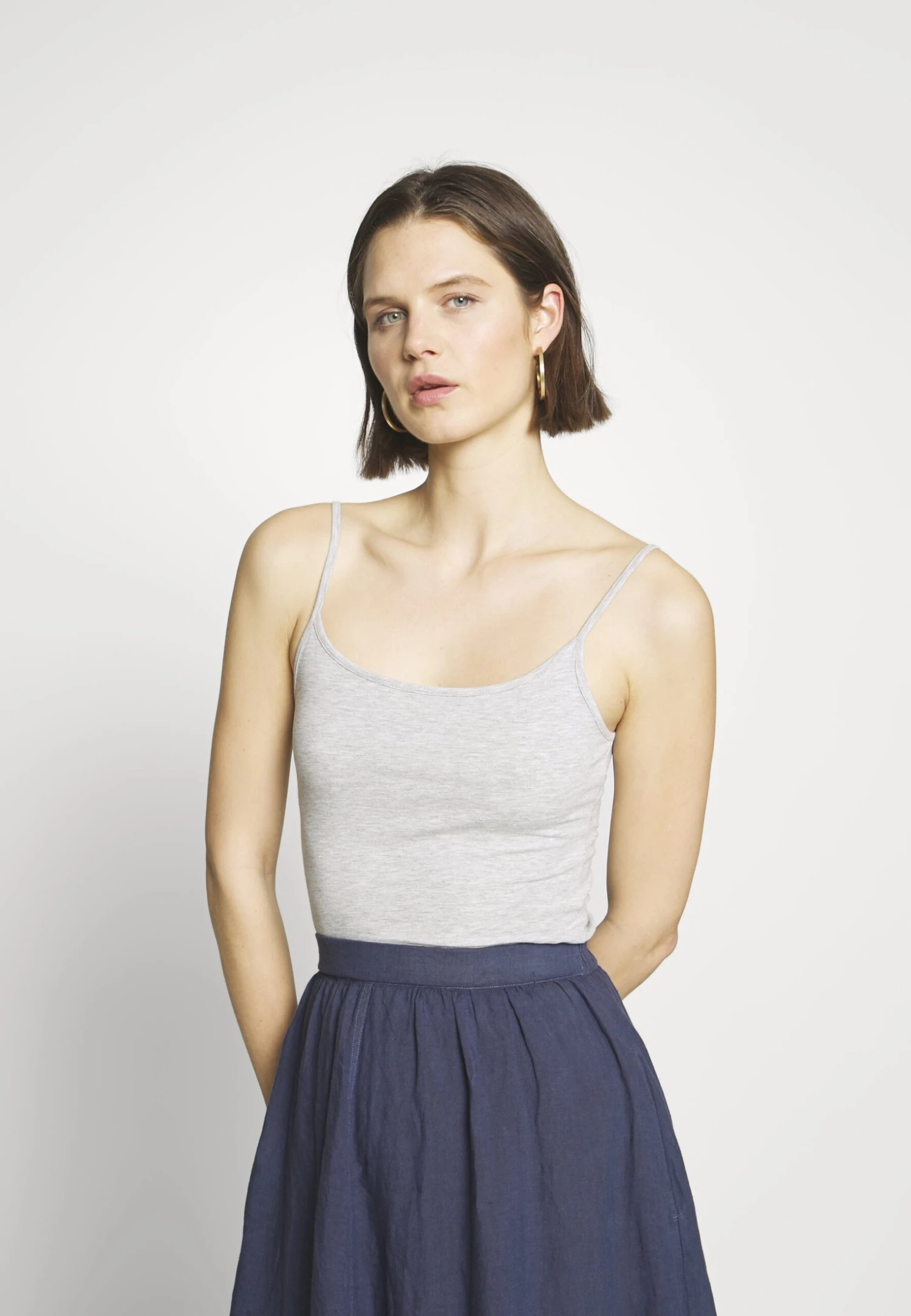 Anna Field 3Er Pack - Top - White/Navy/Light Grey 4 Anna Field 3Er Pack - Top - White/Navy/Light Grey - Afbeelding 4