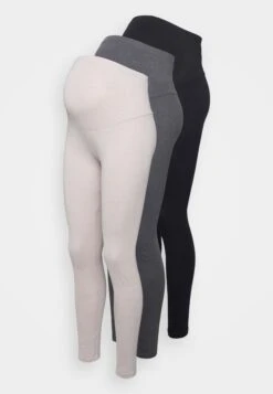 3 Pack - Legging - Black/Beige/ Grey -Anna Field Winkel 10823db8eedb45caae40d03c95094fc7