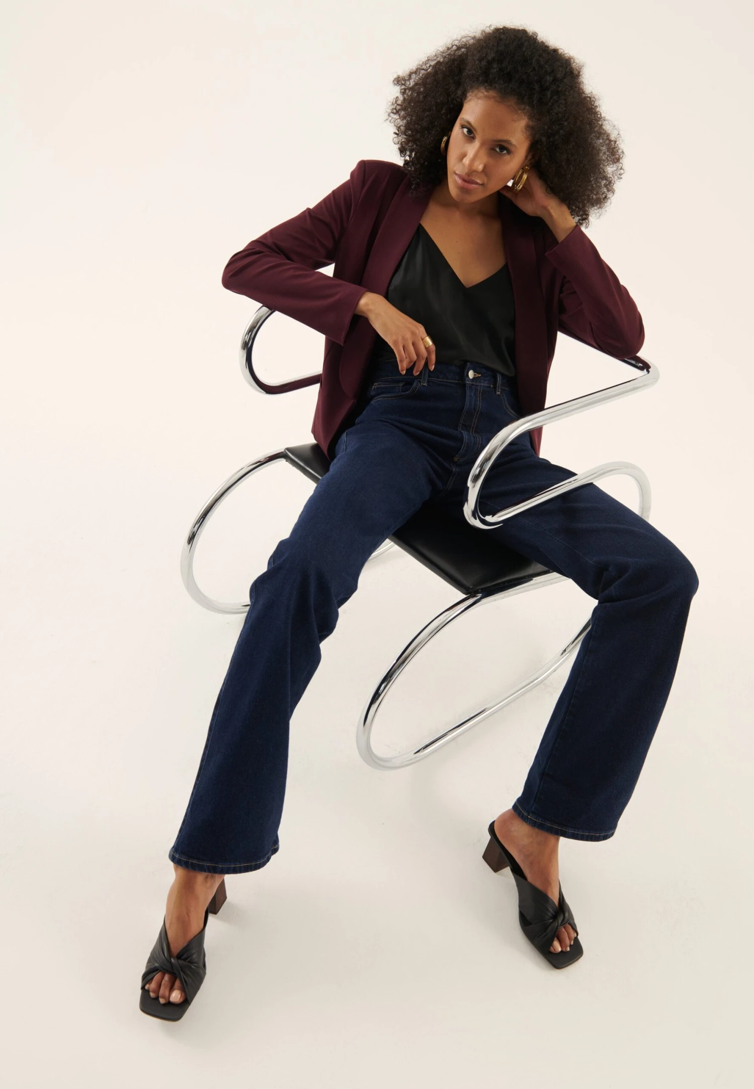 Anna Field Blazer - Bordeaux 5 Anna Field Blazer - Bordeaux - Afbeelding 5