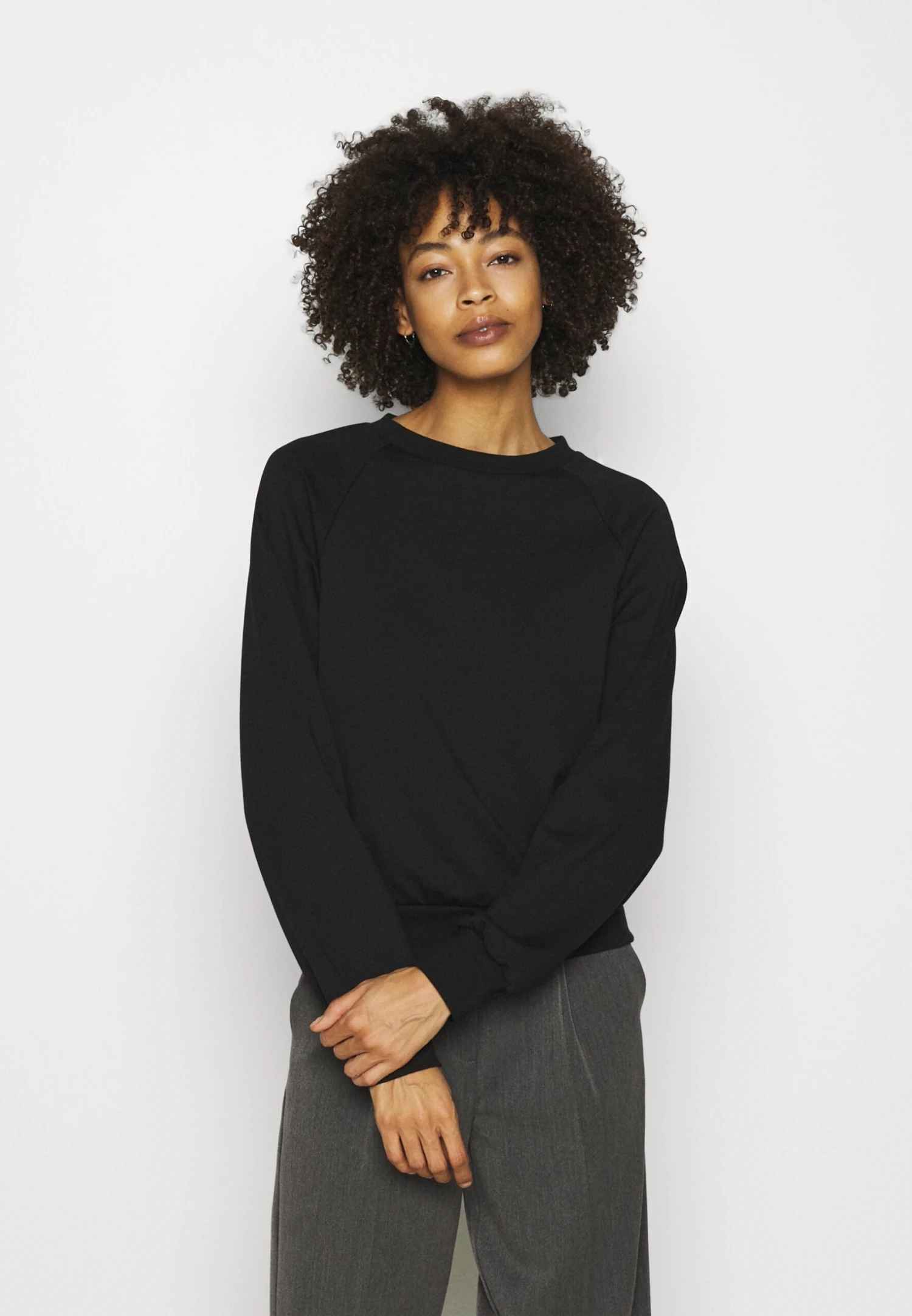 Anna Field Basic CleanCrew Neck Sweatshirt- Sweater - Black 1 Anna Field Basic CleanCrew Neck Sweatshirt- Sweater - Black