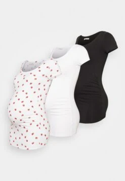 3Pack - T-Shirt Print - White/Black