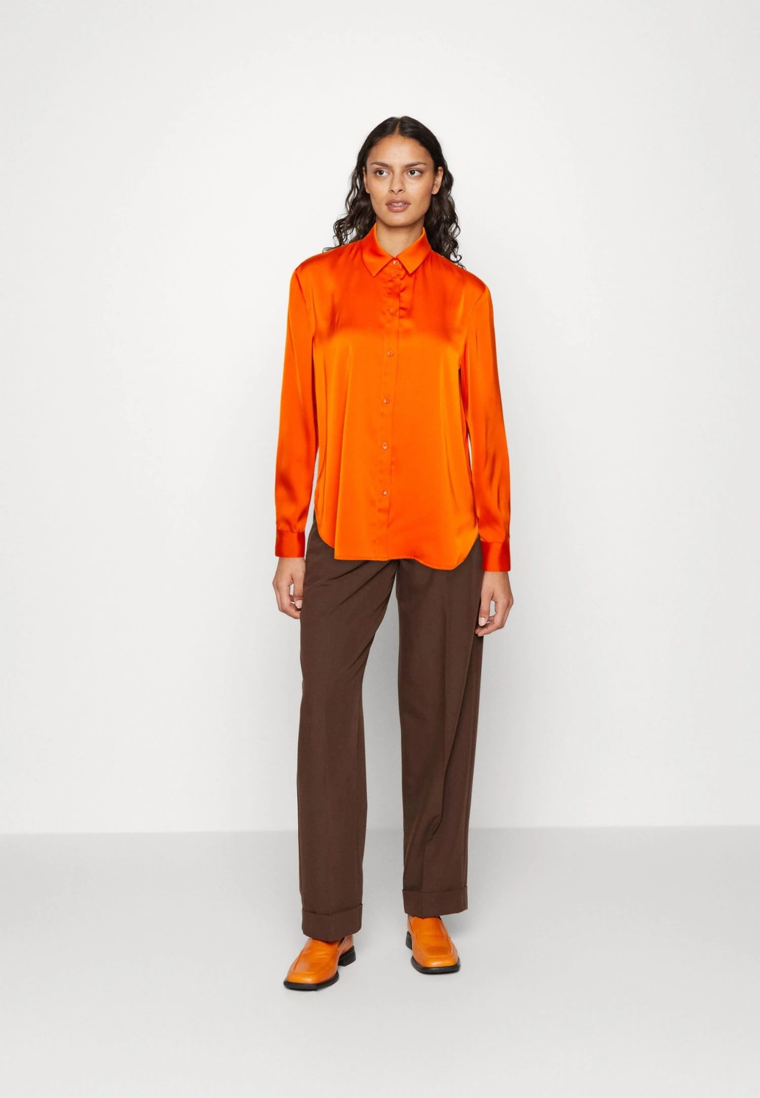 Anna Field Overhemdblouse - Orange 2 Anna Field Overhemdblouse - Orange - Afbeelding 2