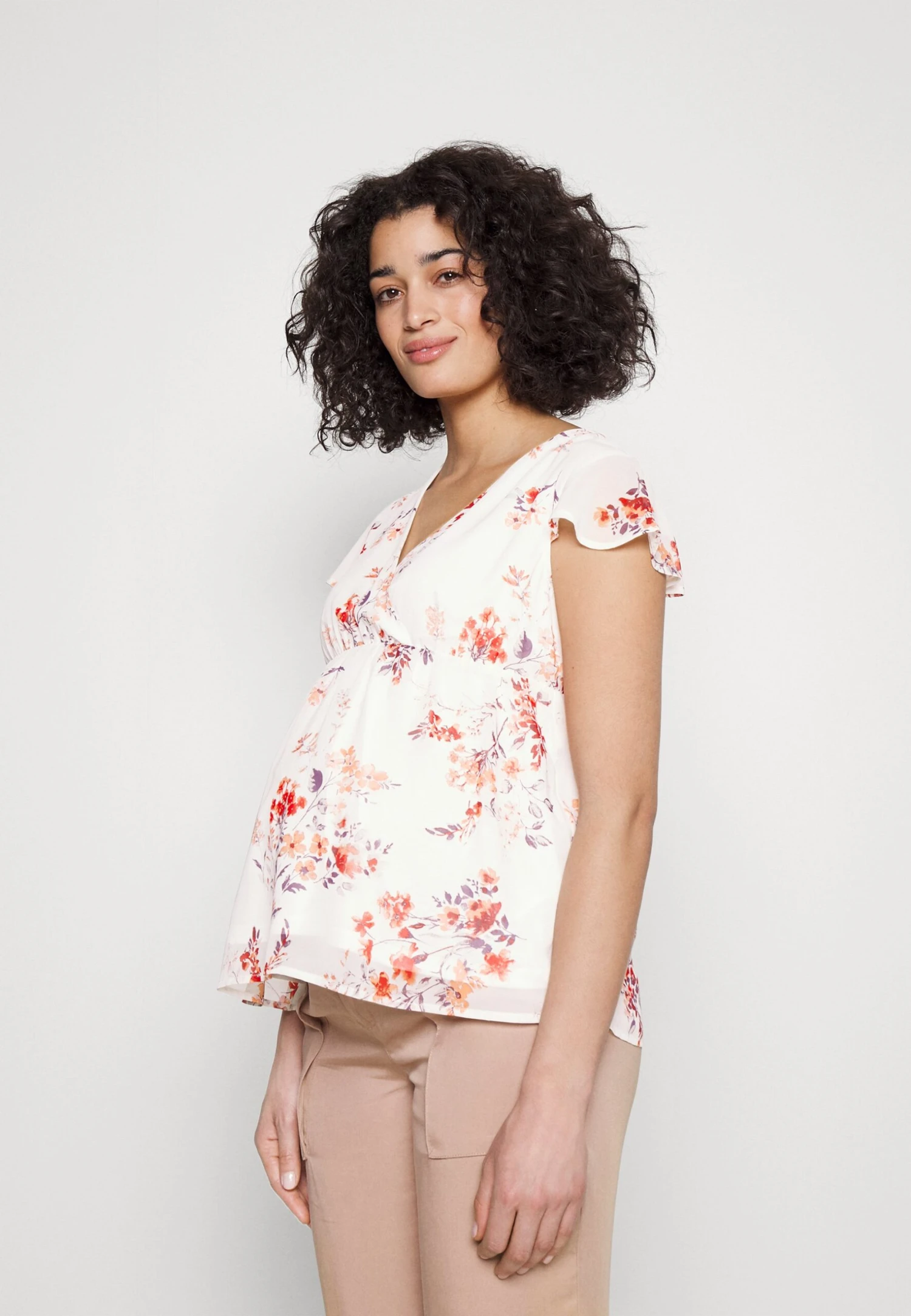 Mama Belt - Blouse - White/Red 1 Mama Belt - Blouse - White/Red