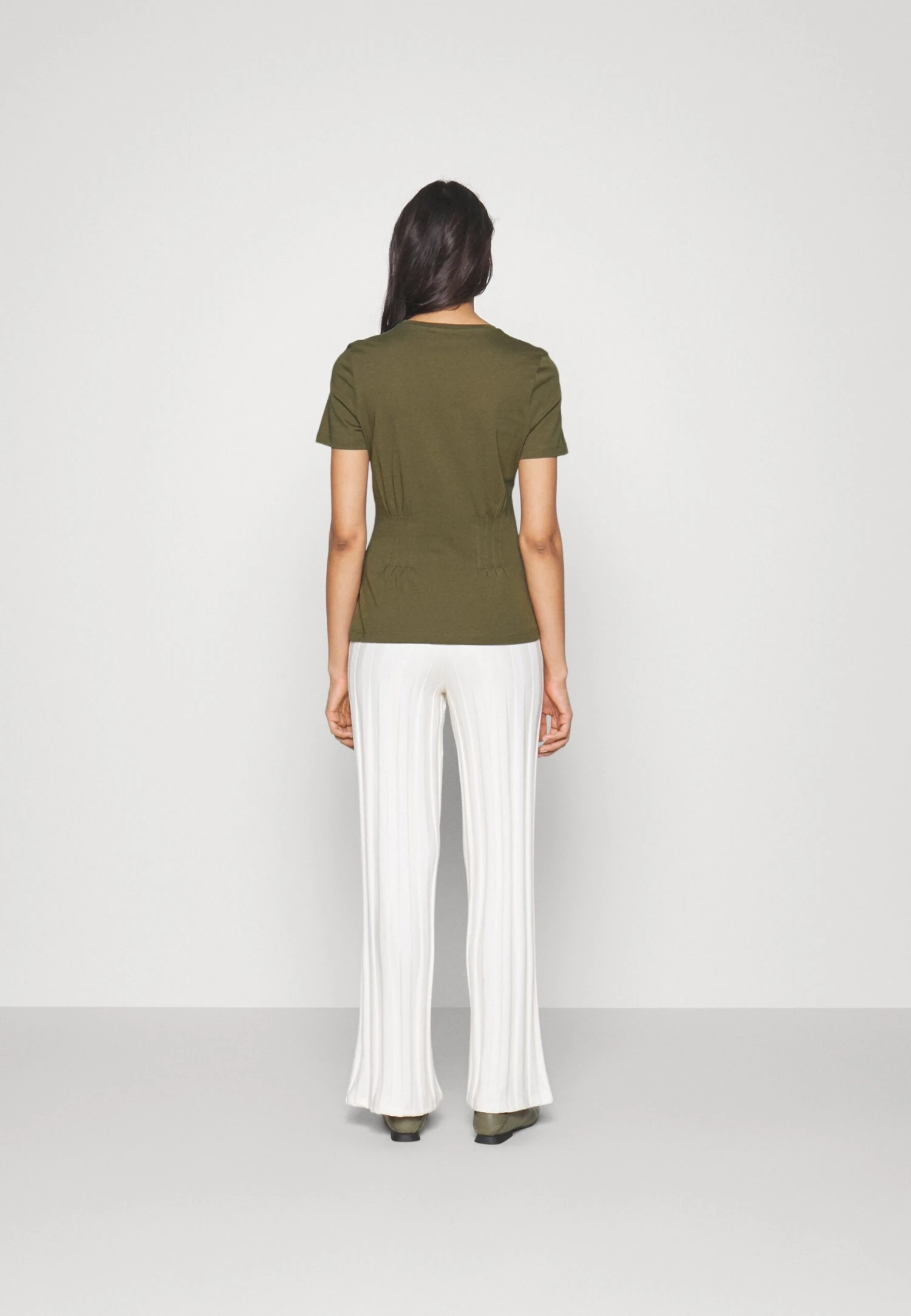 Anna Field T-Shirt Basic - Khaki 3 Anna Field T-Shirt Basic - Khaki - Afbeelding 3