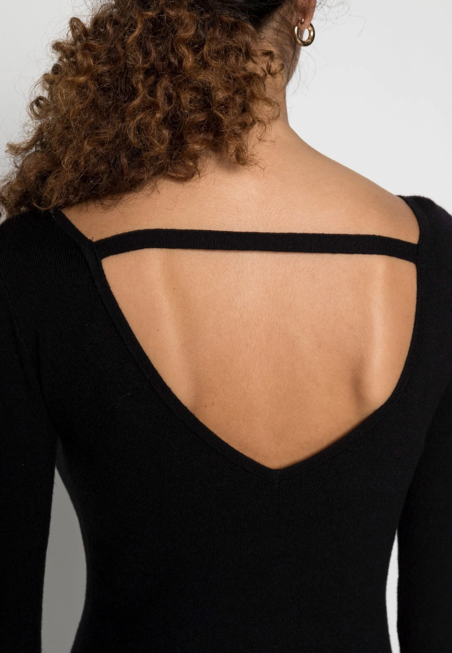 Anna Field Offener Rücken Bodycon Mini Strickkleid - Etui-Jurk - Black 5 Anna Field Offener Rücken Bodycon Mini Strickkleid - Etui-Jurk - Black - Afbeelding 5