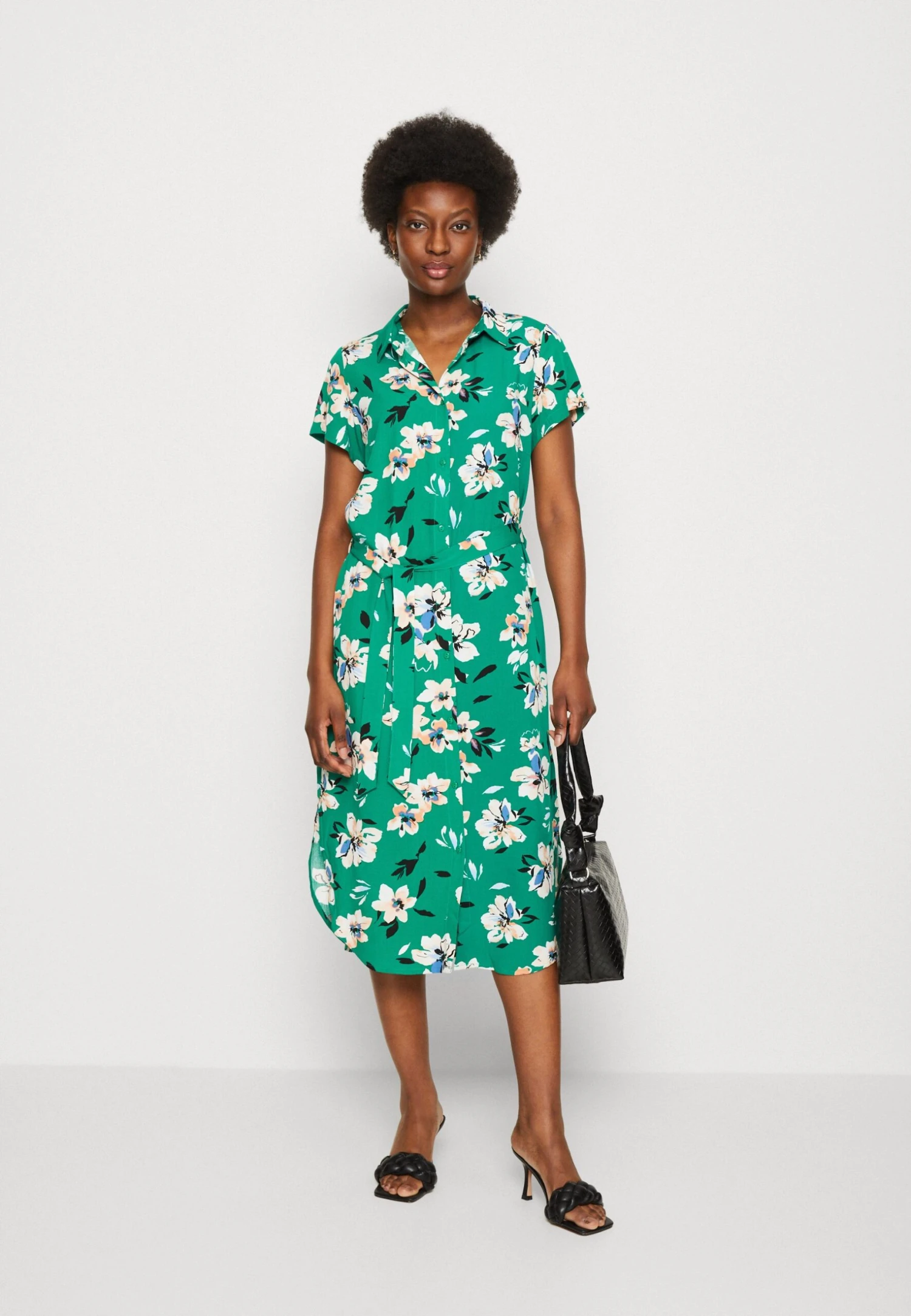 Anna Field Blousejurk - Green/Pink 5 Anna Field Blousejurk - Green/Pink - Afbeelding 5