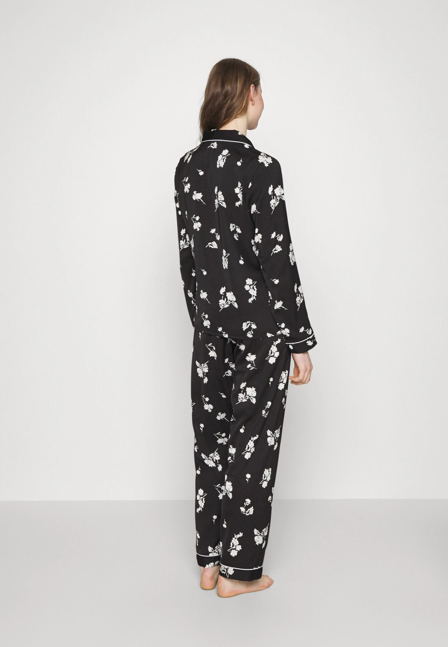 Anna Field Set - Pyjama - Black/Offwhite 3 Anna Field Set - Pyjama - Black/Offwhite - Afbeelding 3