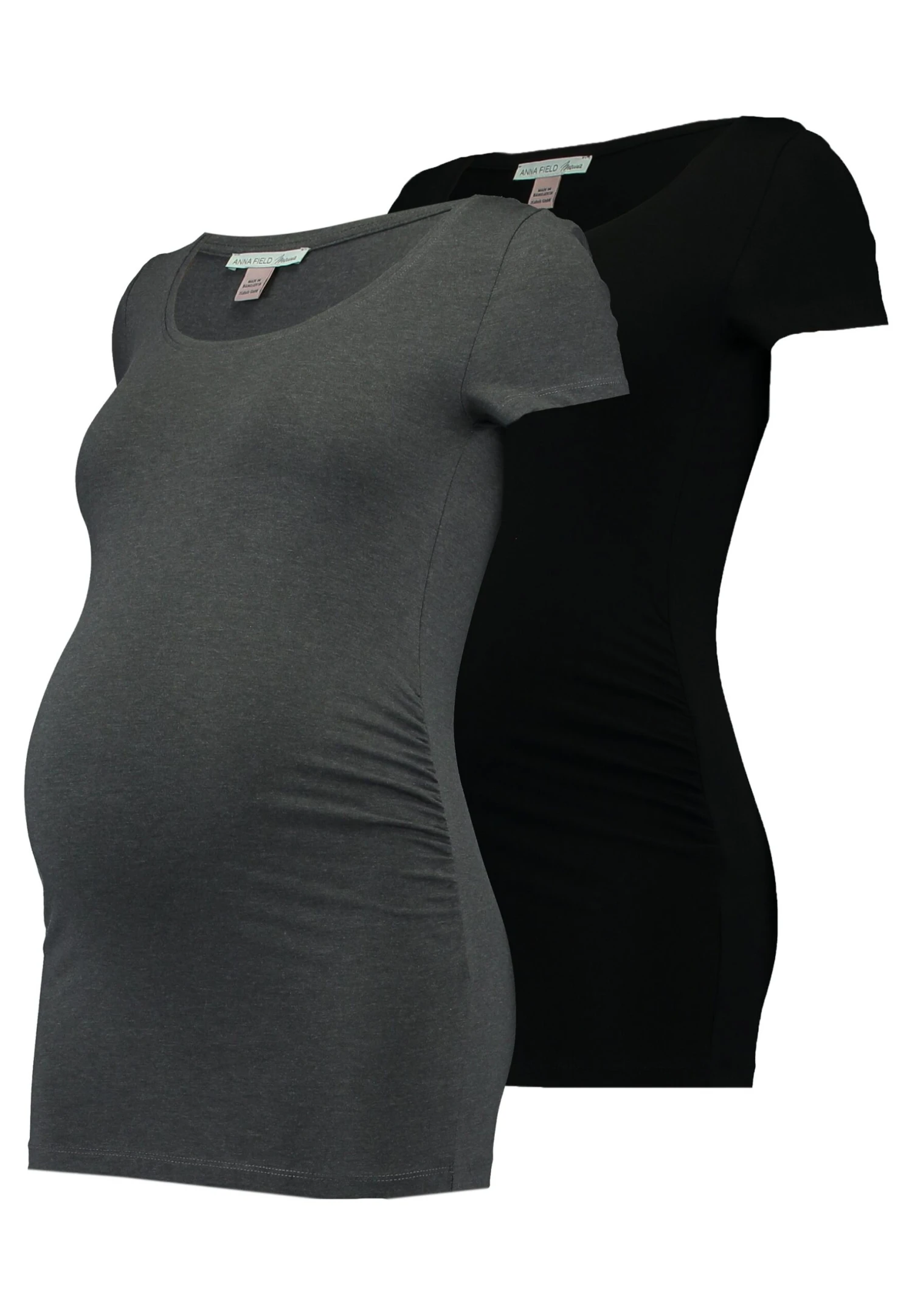 2 Pack - T-Shirt Basic - Dark Gray/Black 1 2 Pack - T-Shirt Basic - Dark Gray/Black