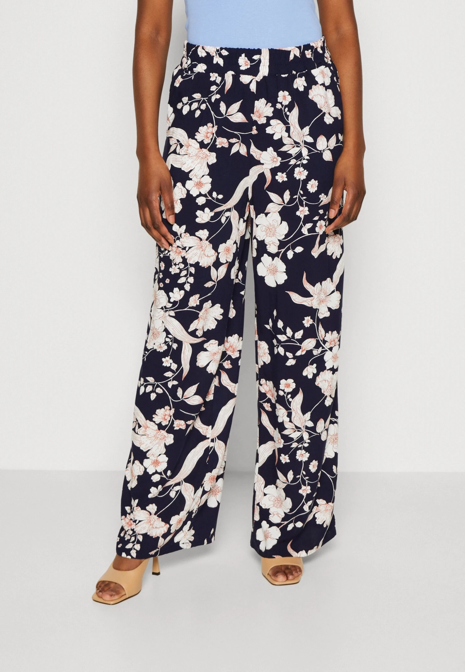 Anna Field Broek - Black/Off White/Multi Coloured 1 Anna Field Broek - Black/Off White/Multi Coloured