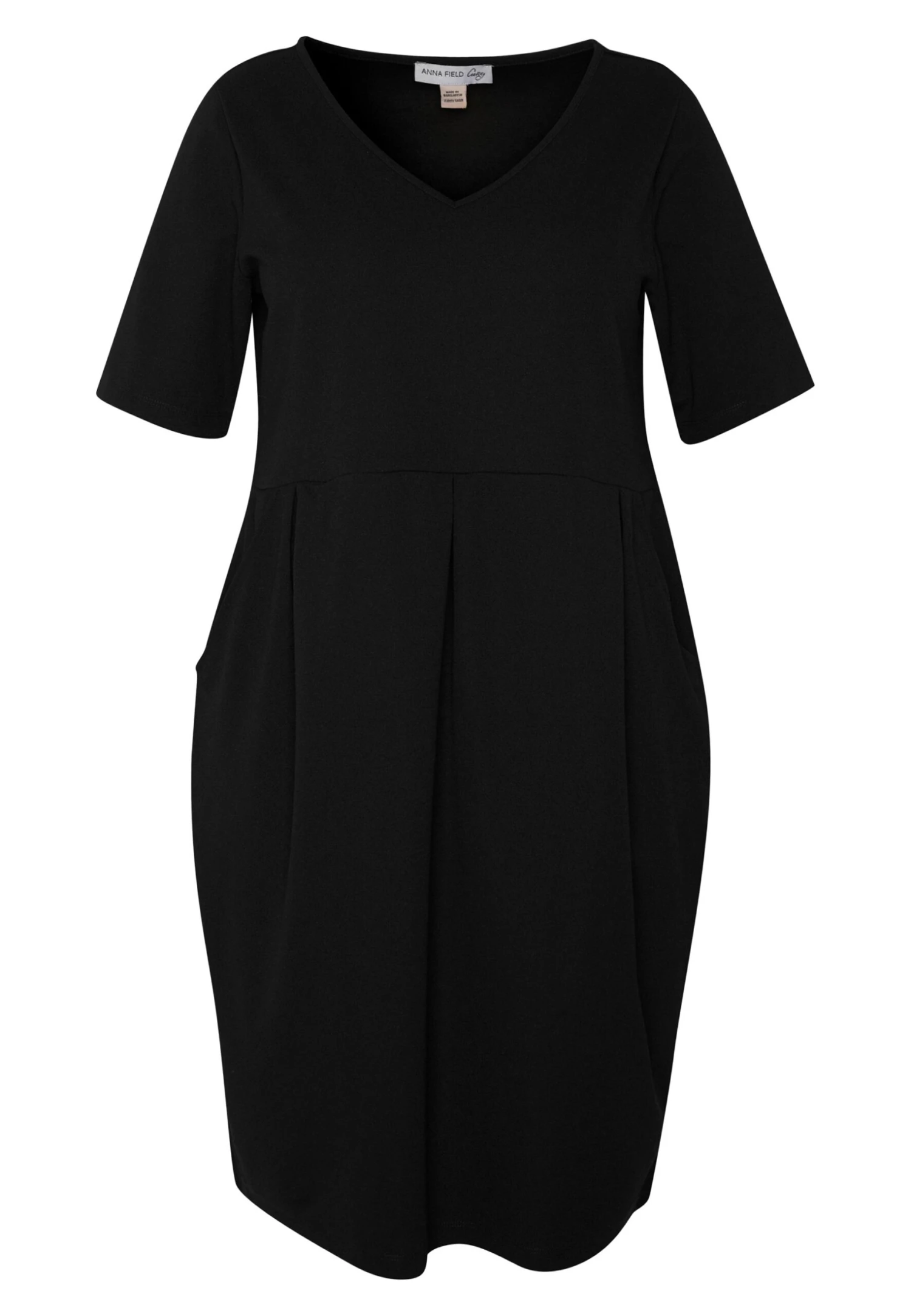 Basic Jersey Dress - Jerseyjurk - Black 6 Basic Jersey Dress - Jerseyjurk - Black - Afbeelding 6