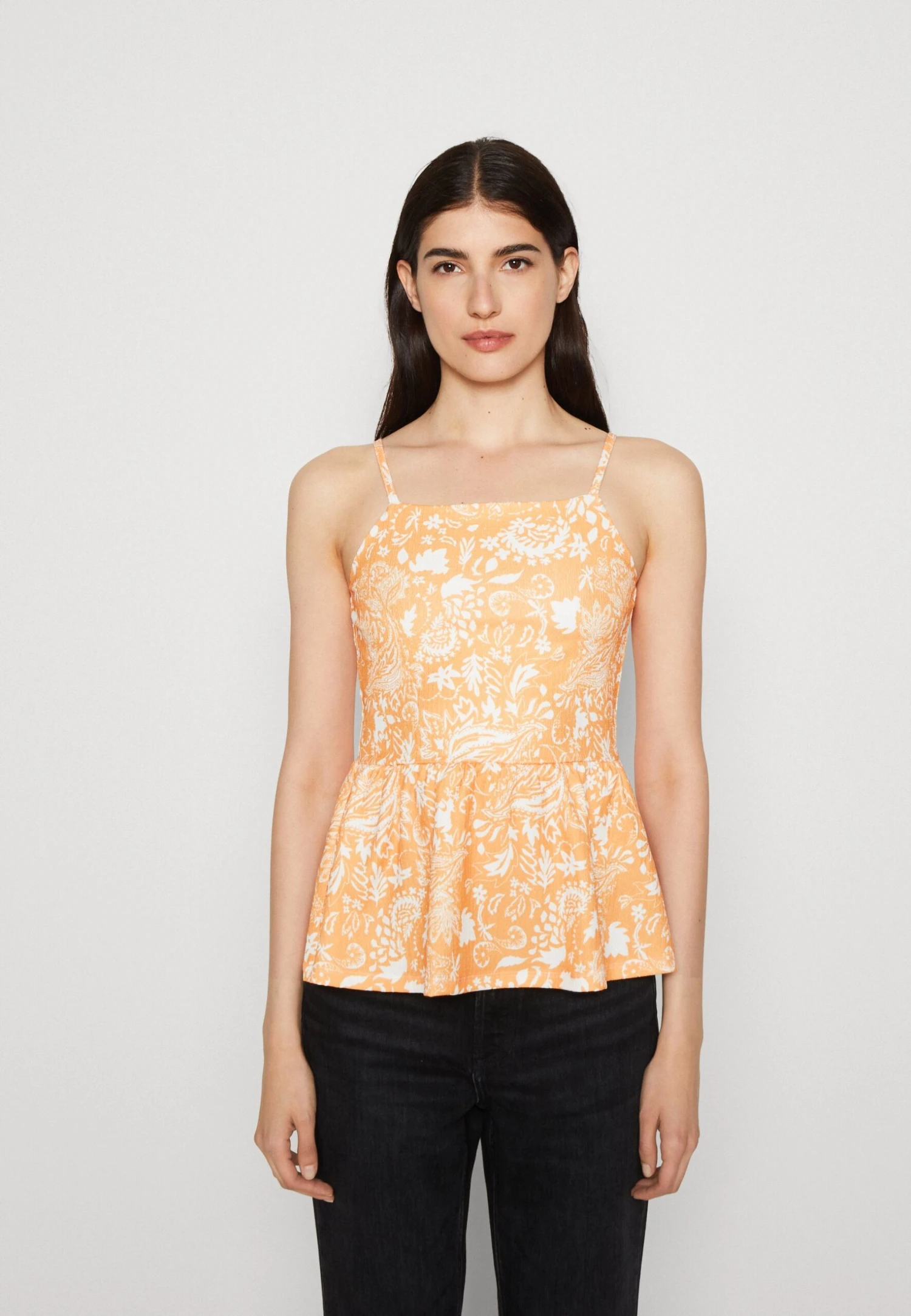 Anna Field Top - Orange 1 Anna Field Top - Orange