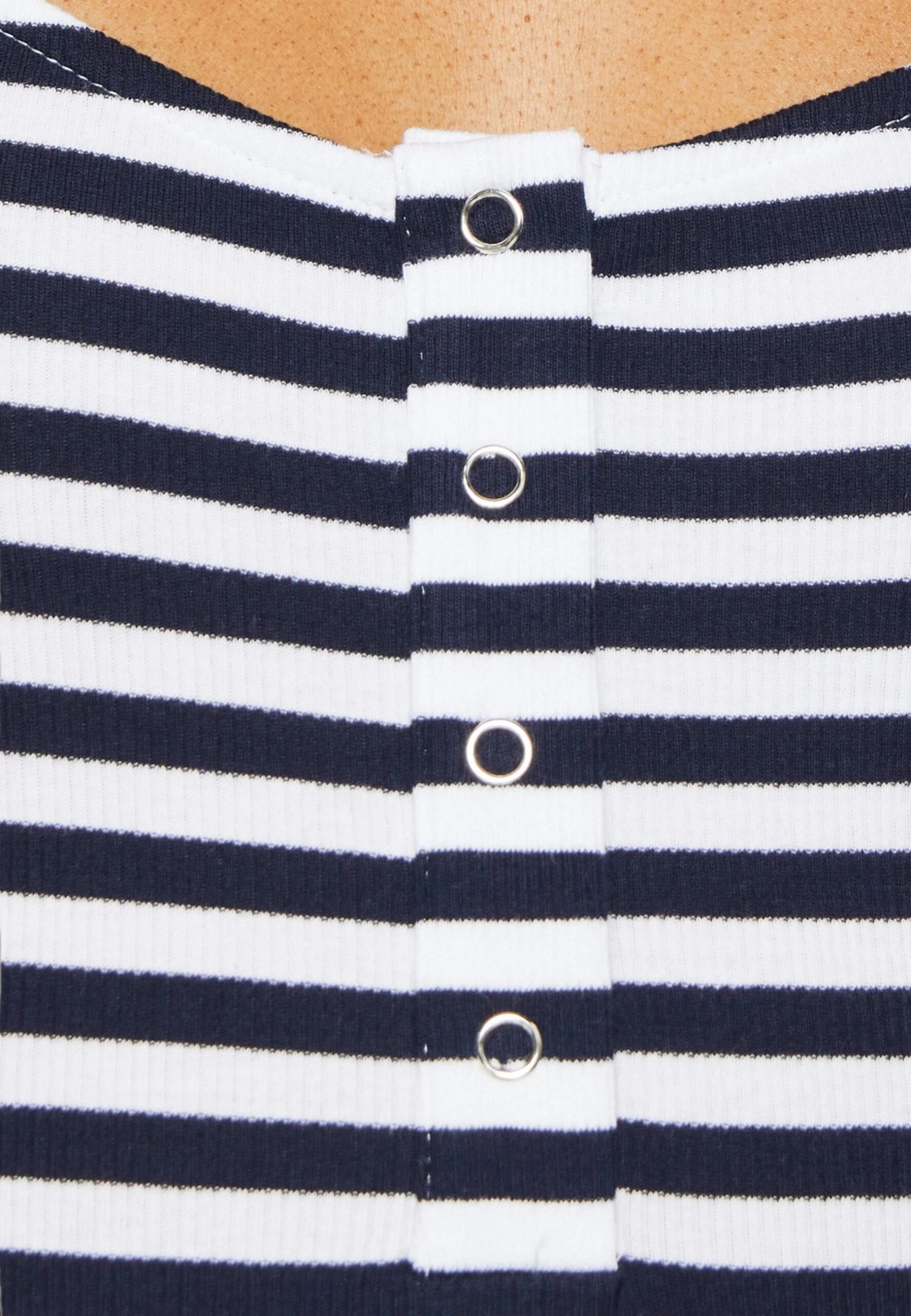 Anna Field Top - White/Blue 6 Anna Field Top - White/Blue - Afbeelding 6