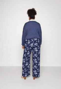 Wide Leg Pant - Broek - Dark Blue/Off-White 7 Wide Leg Pant - Broek - Dark Blue/Off-White -Anna Field Winkel 2e68d179738647d4bf9a6c877c3fe436
