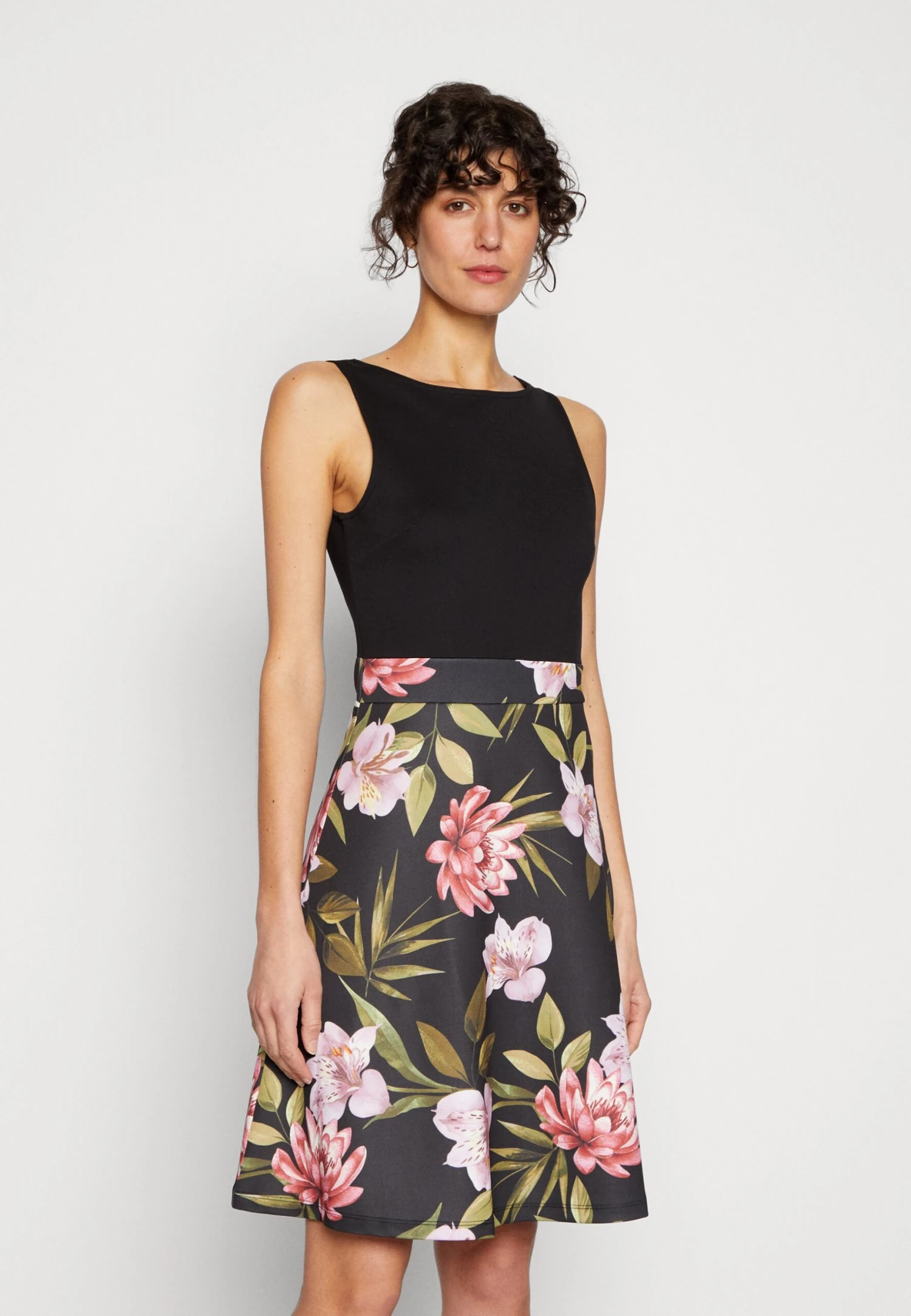 Anna Field Jurk - Black/Black/Pink 3 Anna Field Jurk - Black/Black/Pink - Afbeelding 3