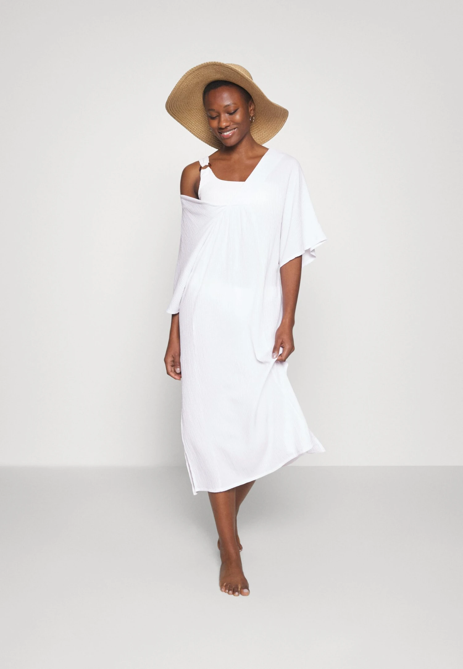 Anna Field V Front Beach Dress - Maxi-Jurk - Weiss 2 Anna Field V Front Beach Dress - Maxi-Jurk - Weiss - Afbeelding 2