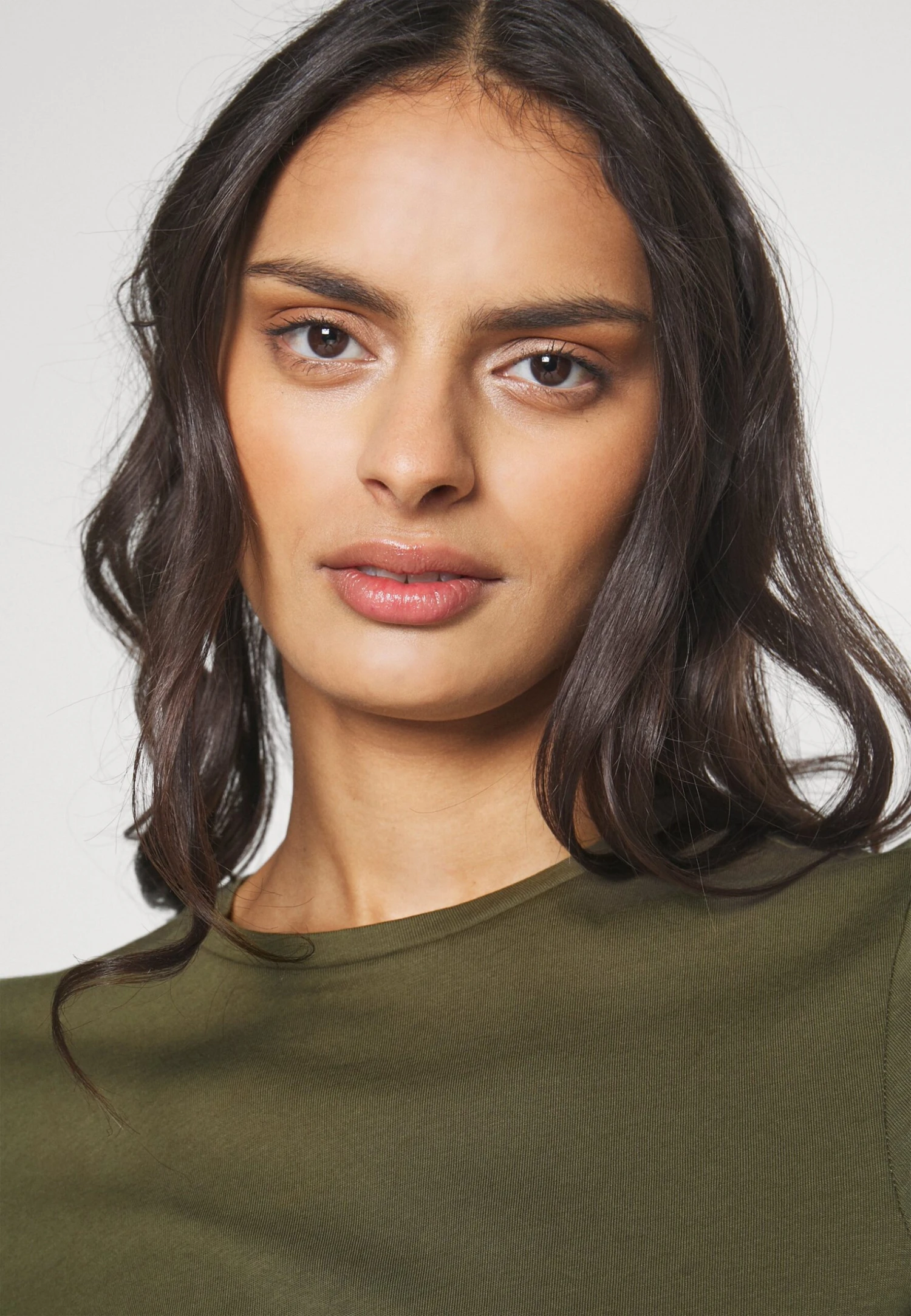 Anna Field T-Shirt Basic - Khaki 4 Anna Field T-Shirt Basic - Khaki - Afbeelding 4