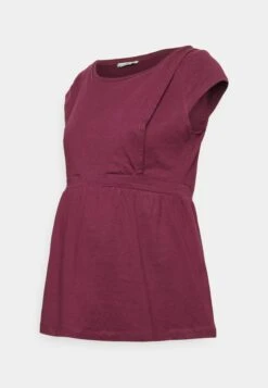 Maternity Baby Doll Nursing Tee- T-Shirt Print - Dark Red -Anna Field Winkel 347a798ab1324d388da56cd66c76a696