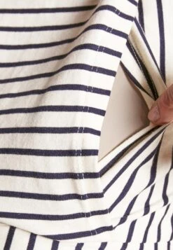 Maternity Baby Doll Nursing Tee- T-Shirt Print -Dark Blue/Off-White -Anna Field Winkel 35ceaf69f90d4eda916d4b12d99bfec5