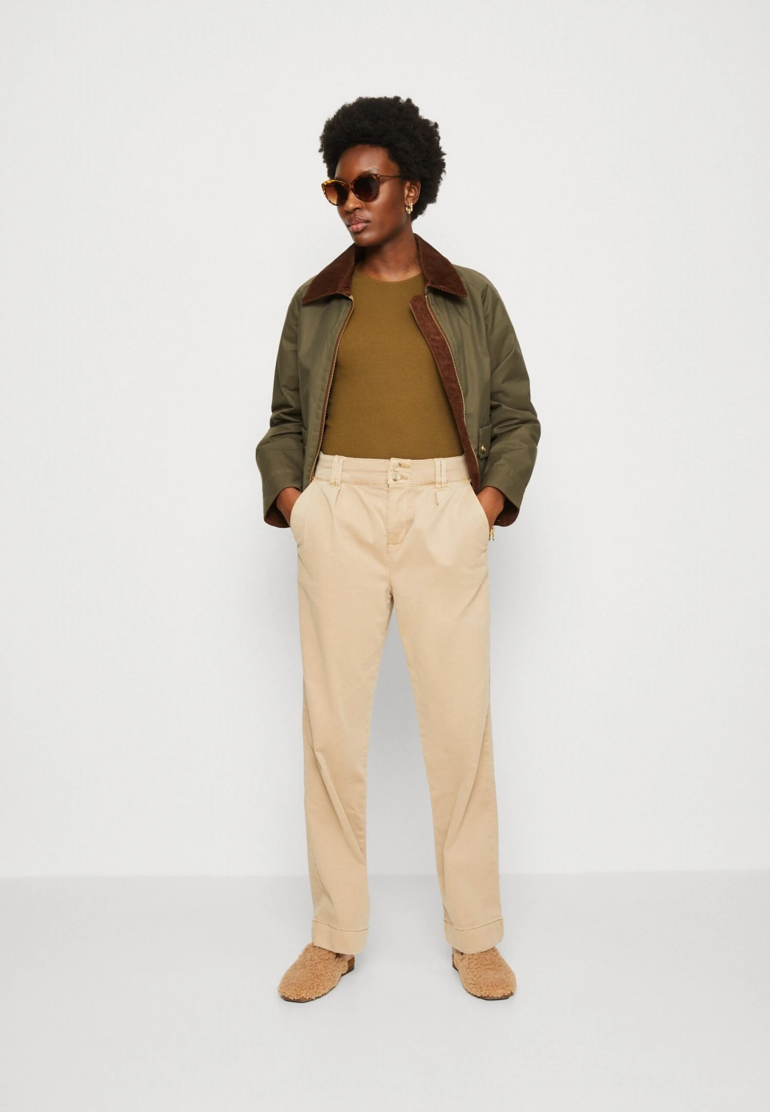 Anna Field T-Shirt Print - Khaki 2 Anna Field T-Shirt Print - Khaki - Afbeelding 2