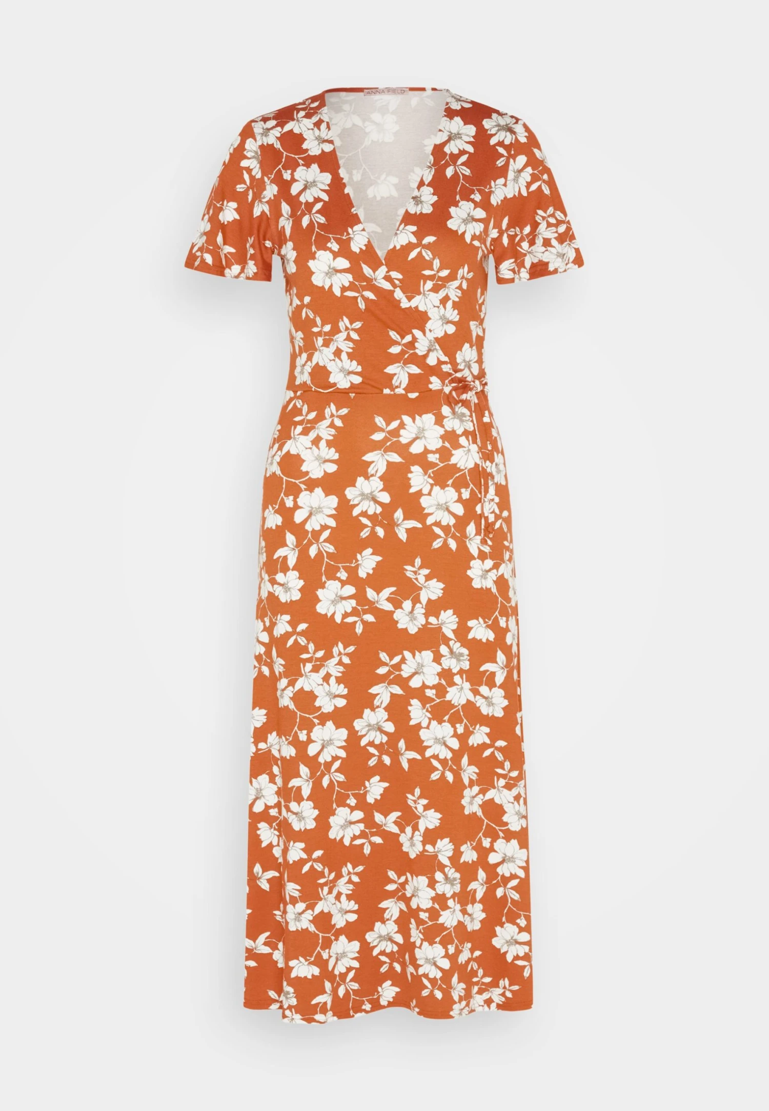 Anna Field Jerseyjurk - Brown/White 5 Anna Field Jerseyjurk - Brown/White - Afbeelding 5