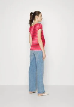 Maternity Double Layer Nursing- T-Shirt Print - Dark Red / Multicoloured -Anna Field Winkel 3c9dce8ecde943dda45a78c27b392b68