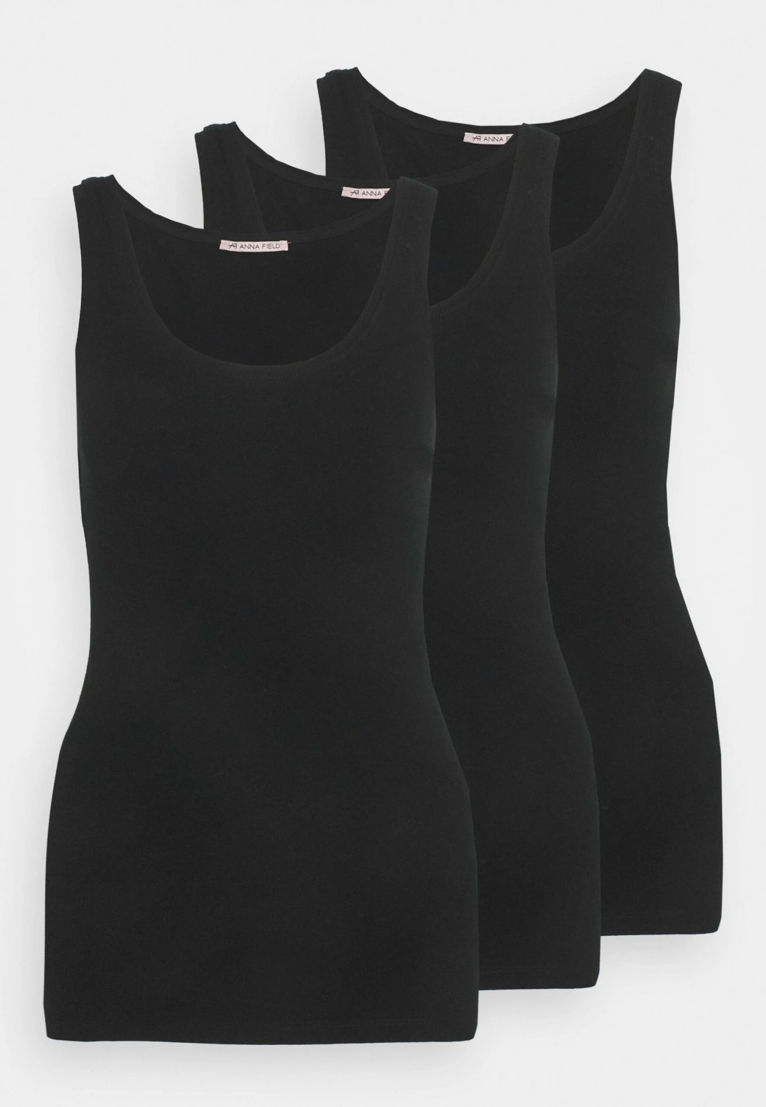 Anna Field Basic Tank 3Er Pack - Top - Black/Black/Black 1 Anna Field Basic Tank 3Er Pack - Top - Black/Black/Black