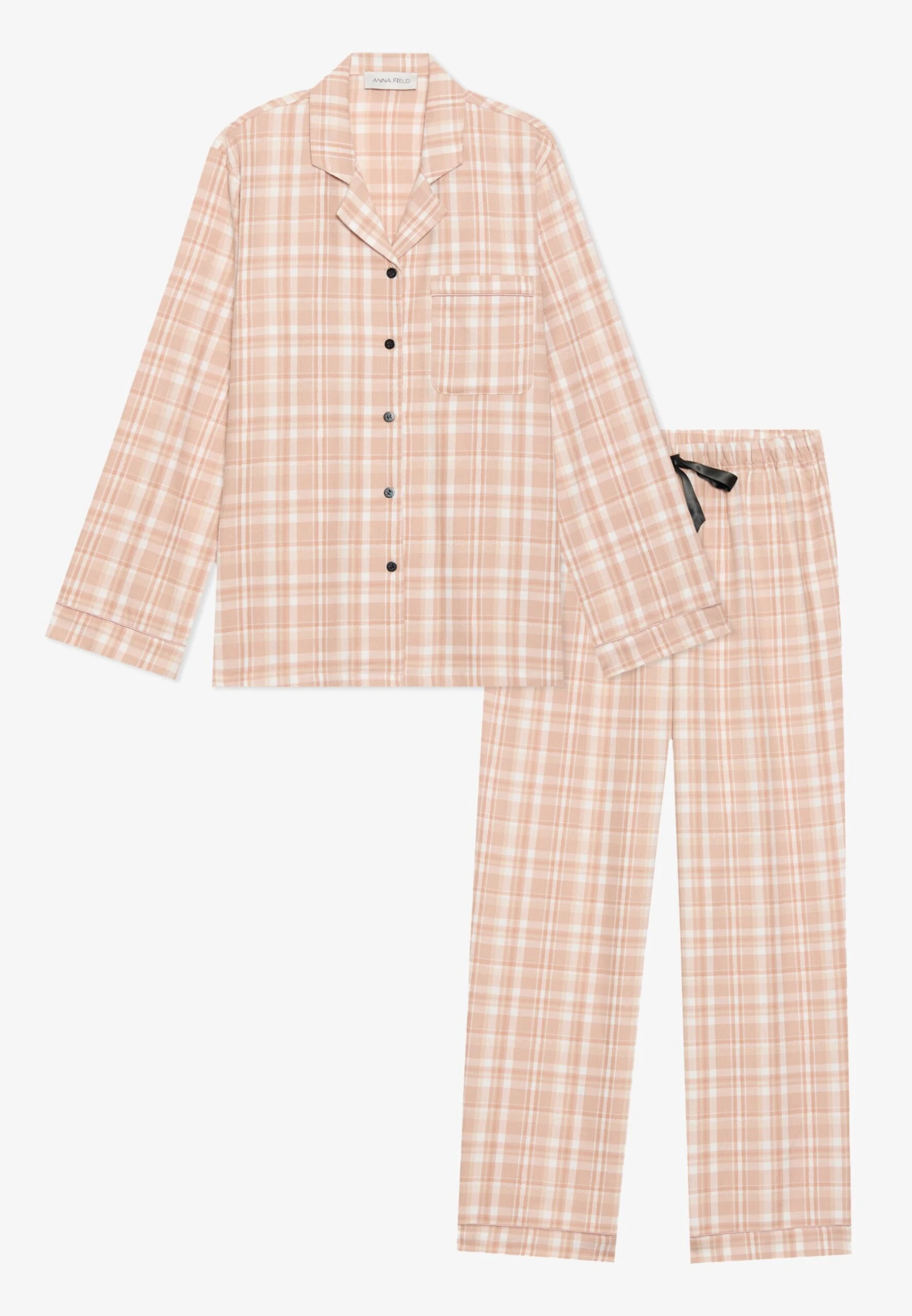 Anna Field FLANNEL SET - Pyjama - Beige Based 4 Anna Field FLANNEL SET - Pyjama - Beige Based - Afbeelding 4