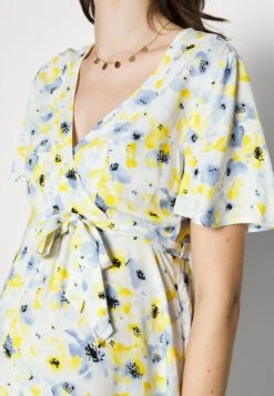 Woven Chiffon Wrap Dress- Jurk -White/Light Blue -Anna Field Winkel 3f9f2e86f2b047998f13f0a910cd82e5