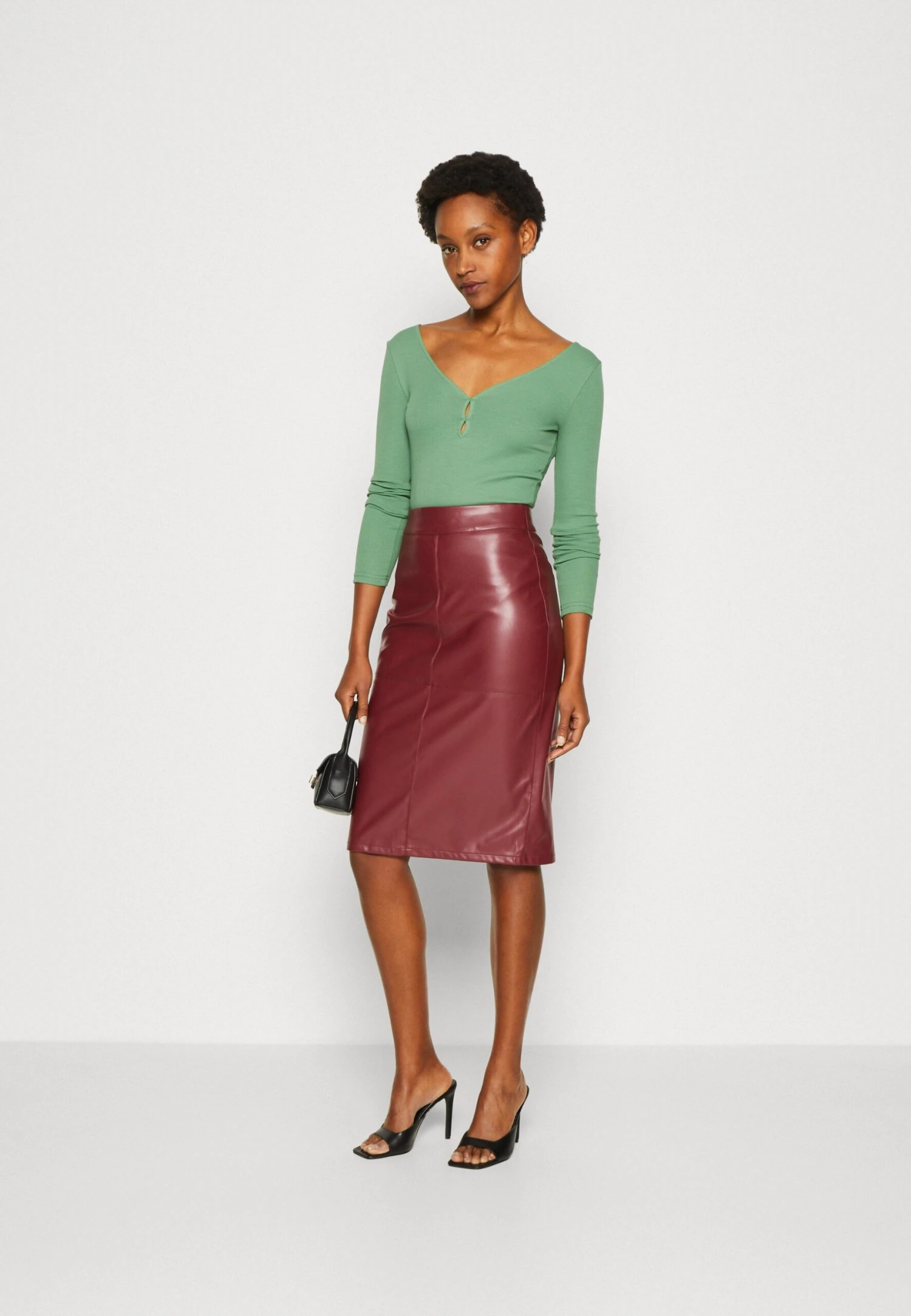 Anna Field Longsleeve - Green 2 Anna Field Longsleeve - Green - Afbeelding 2