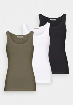 Anna Field Basic Tank 3Er Pack - Top - Black/White /Khaki 13 Anna Field Basic Tank 3Er Pack - Top - Black/White /Khaki -Anna Field Winkel 4289b0b1f8034059a3de71ba922c276a