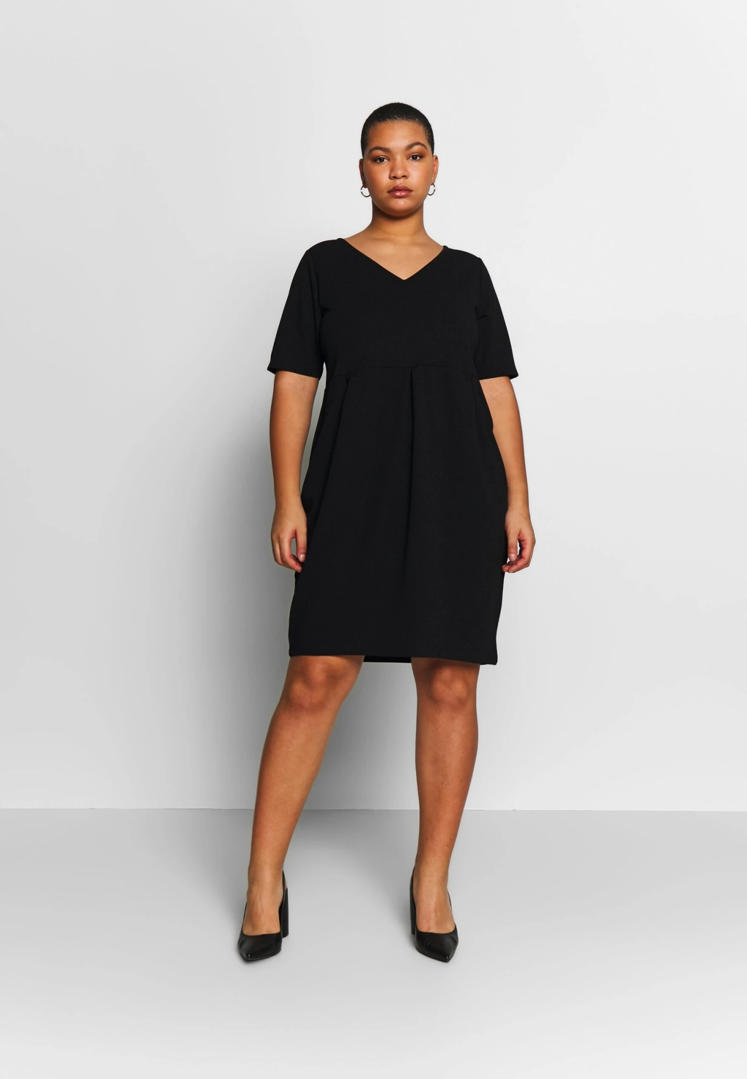 Basic Jersey Dress - Jerseyjurk - Black 1 Basic Jersey Dress - Jerseyjurk - Black