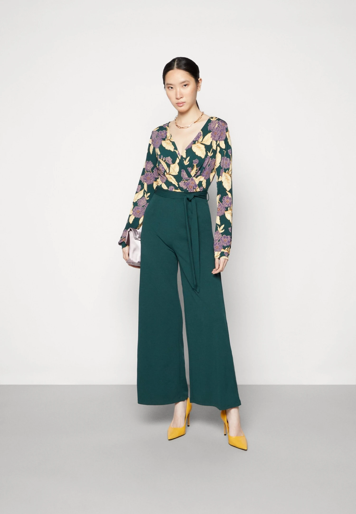Anna Field Jumpsuit - Dark Green/Yellow 2 Anna Field Jumpsuit - Dark Green/Yellow - Afbeelding 2