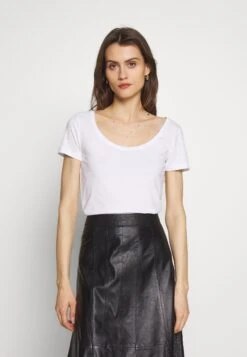 Anna Field 3 Pack - T-Shirt Basic - White/Camel/Black -Anna Field Winkel 4a1d618840044bf48050b61f3af6a20f