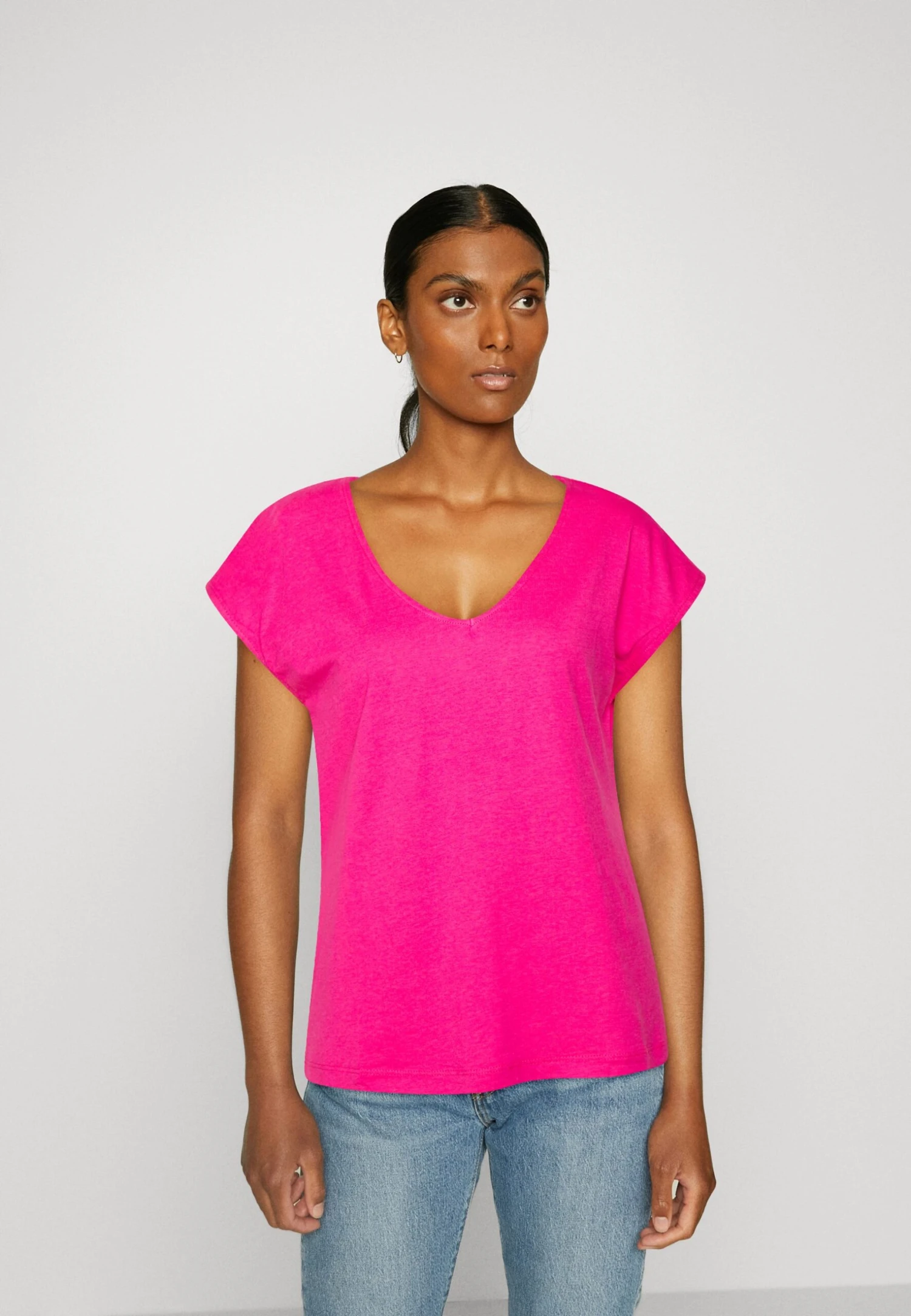 Anna Field T-Shirt Basic - Pink 1 Anna Field T-Shirt Basic - Pink