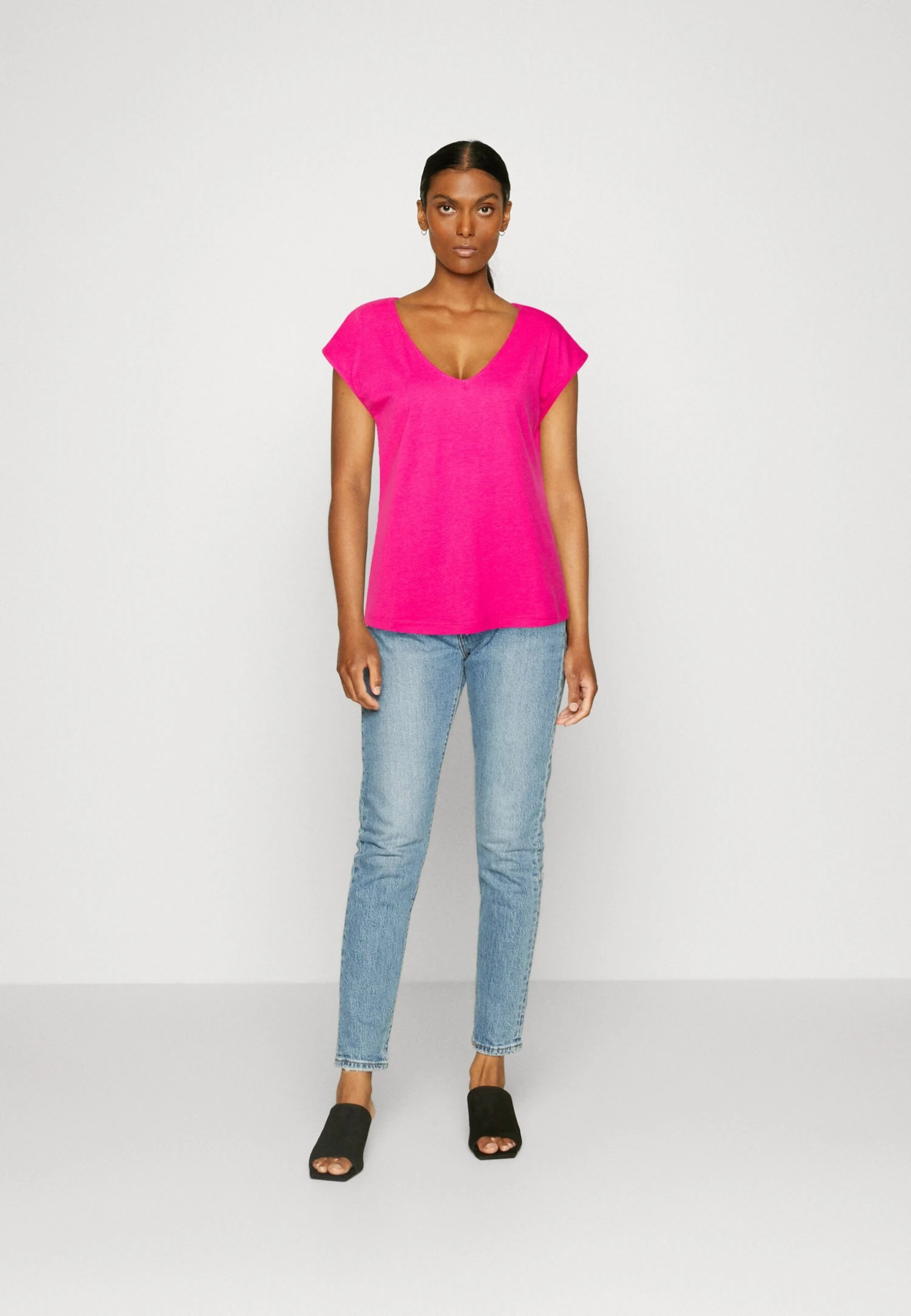 Anna Field T-Shirt Basic - Pink 2 Anna Field T-Shirt Basic - Pink - Afbeelding 2