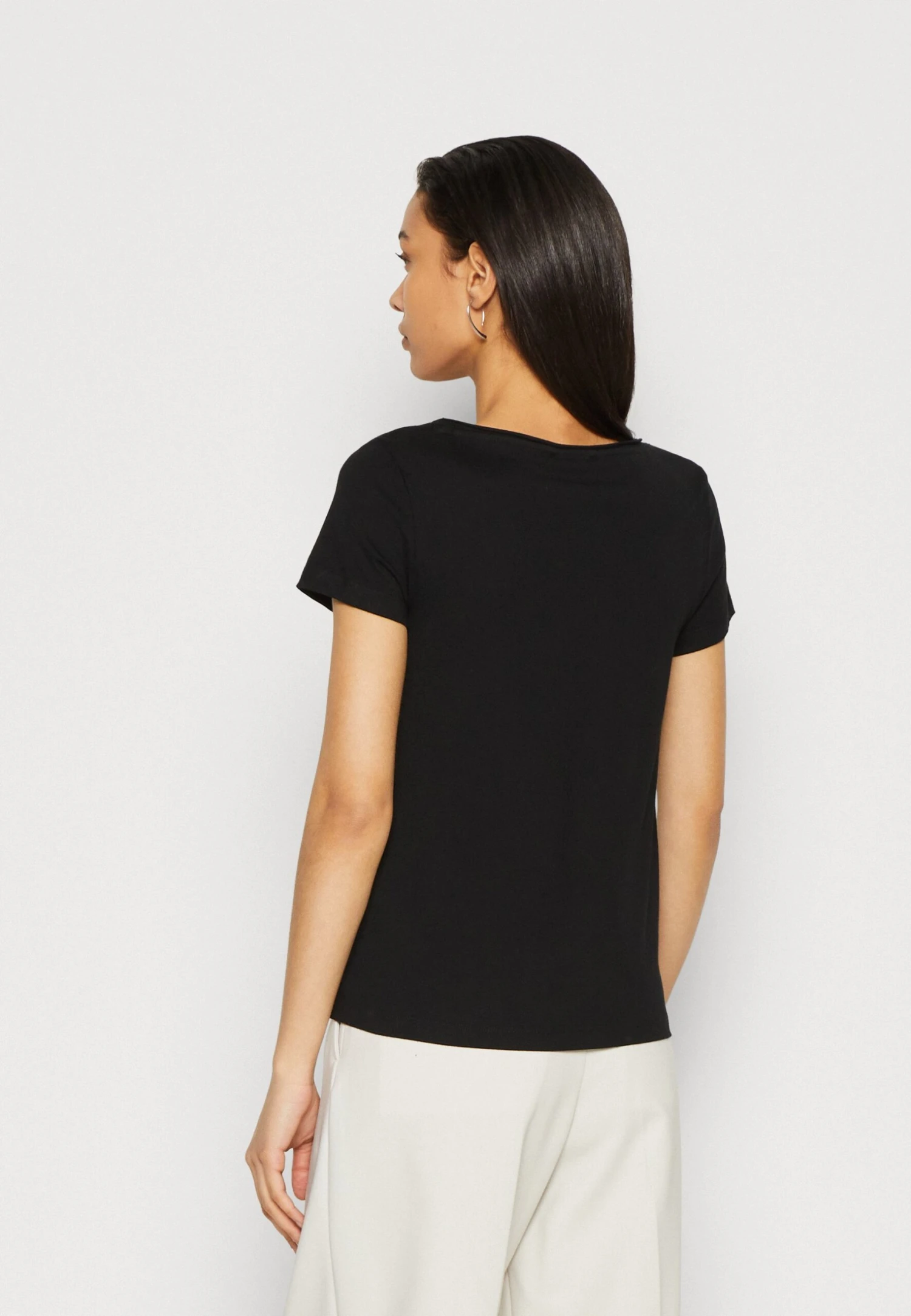 Anna Field 3 Pack- T-Shirt Basic - Black/White/Mottled Light Grey 3 Anna Field 3 Pack- T-Shirt Basic - Black/White/Mottled Light Grey - Afbeelding 3