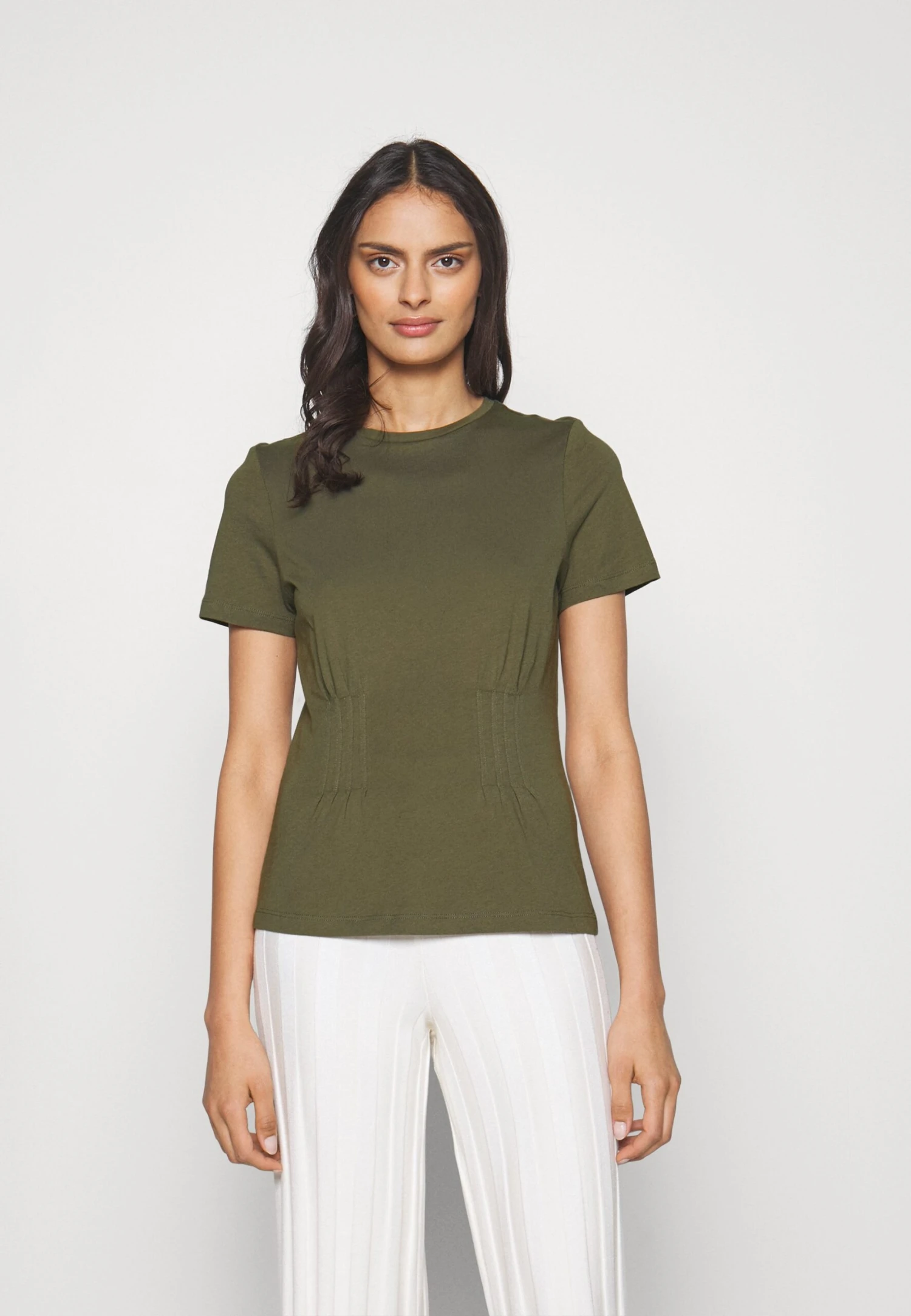 Anna Field T-Shirt Basic - Khaki 1 Anna Field T-Shirt Basic - Khaki