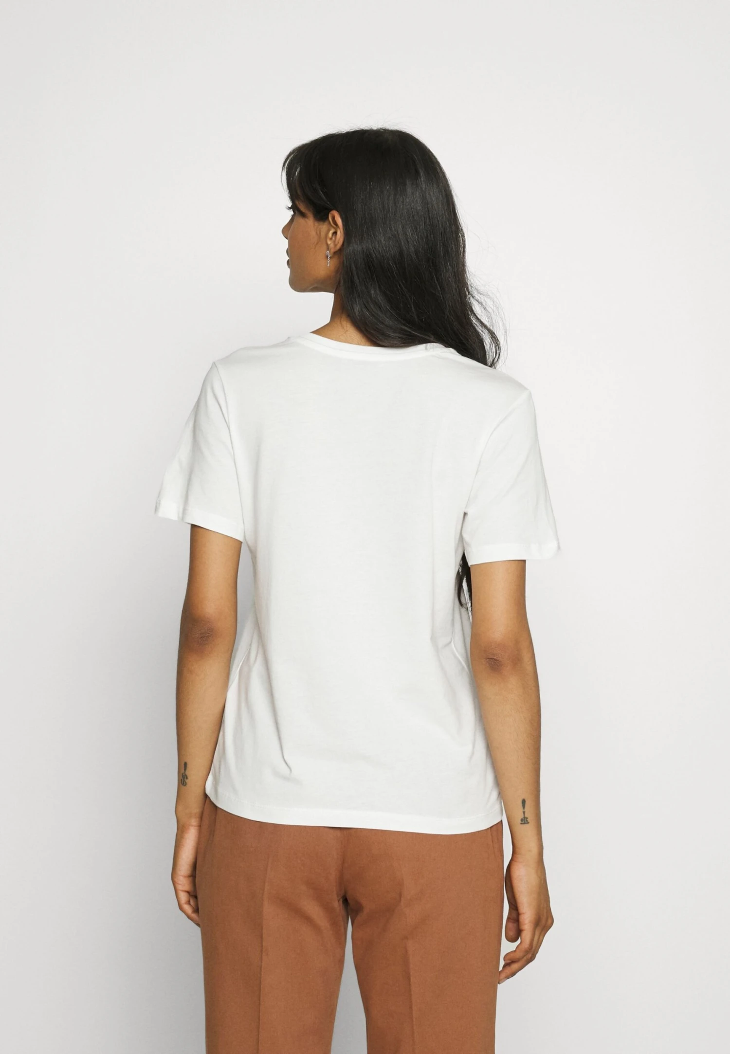 Anna Field T-Shirt Basic - Off White 3 Anna Field T-Shirt Basic - Off White - Afbeelding 3