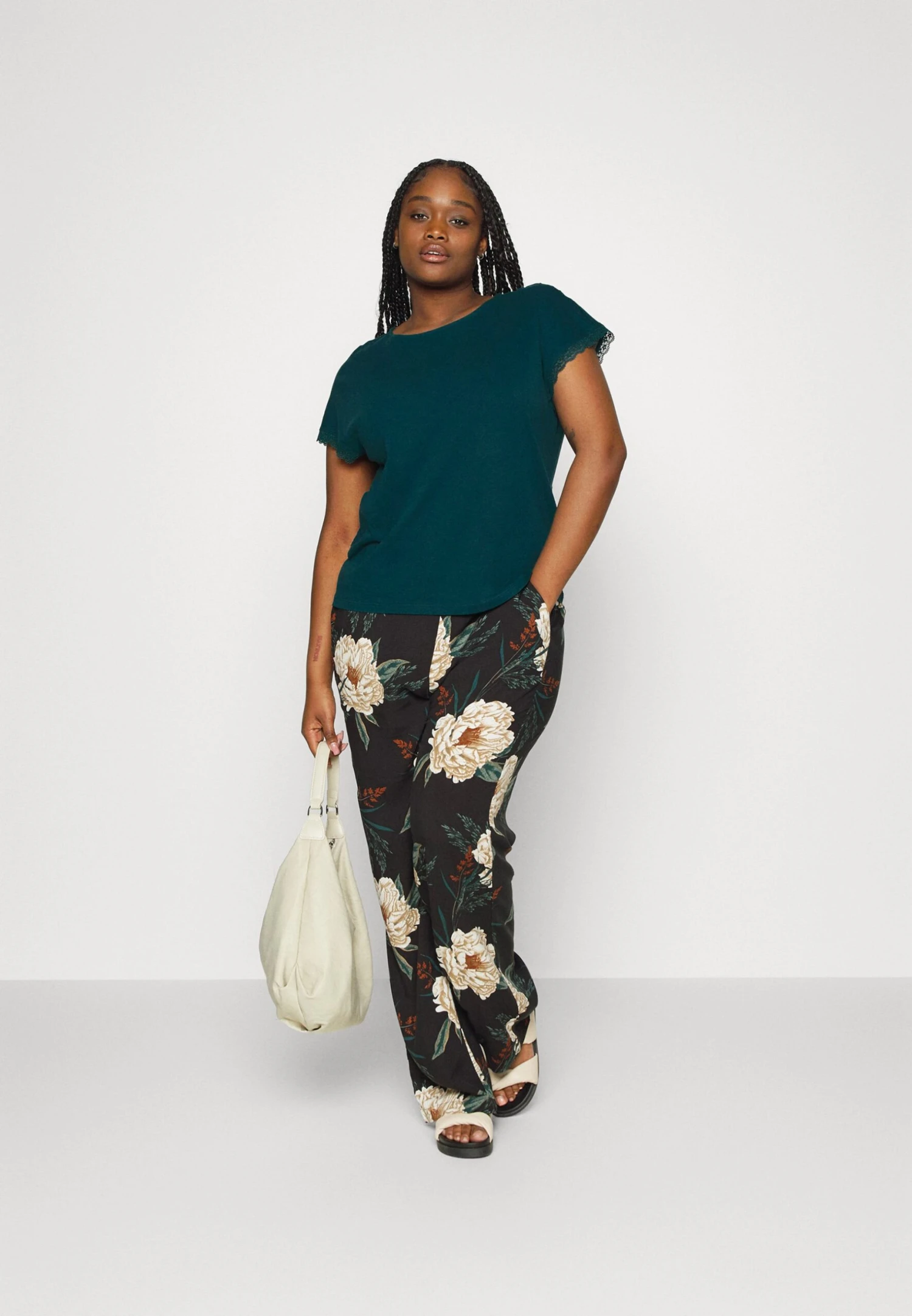 T-Shirt Basic -Teal 2 T-Shirt Basic -Teal - Afbeelding 2