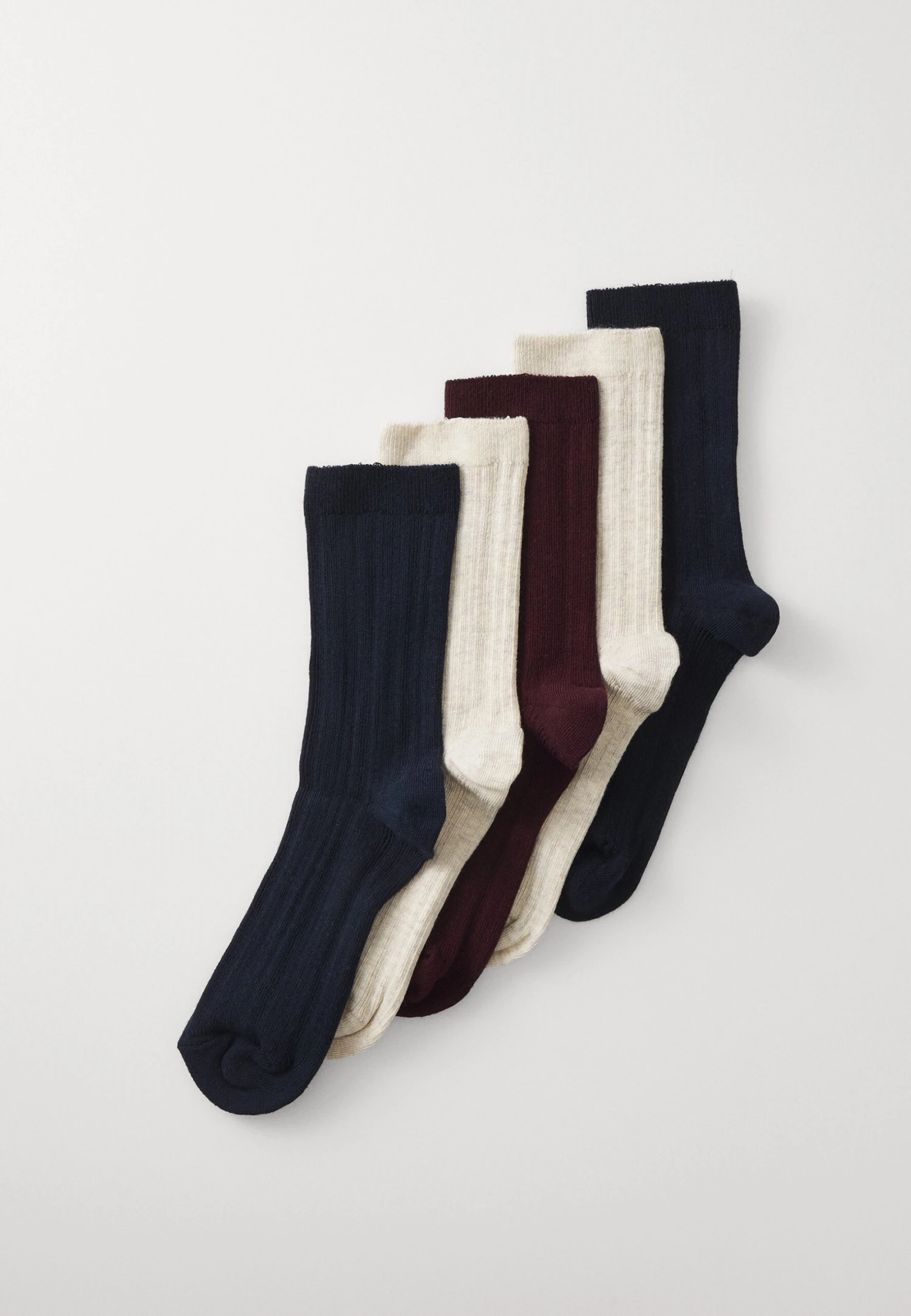 Anna Field 5 PACK - Sokken - Dark Bordeux/dark Blue/white 1 Anna Field 5 PACK - Sokken - Dark Bordeux/dark Blue/white