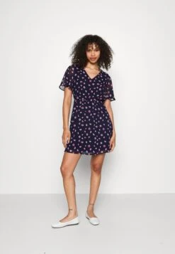 Anna Field V-Neck Sleeve Dress- Jurk - Dark Blue/Pink 11 Anna Field V-Neck Sleeve Dress- Jurk - Dark Blue/Pink -Anna Field Winkel 5a0ab6e62ef34b5ab4ed98fb7e0cc1ed