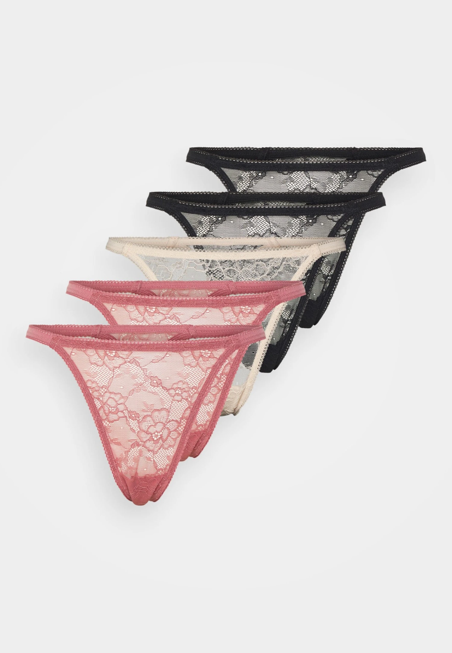 Anna Field 5 Pack - String - Black/Nude/Pink 6 Anna Field 5 Pack - String - Black/Nude/Pink - Afbeelding 6