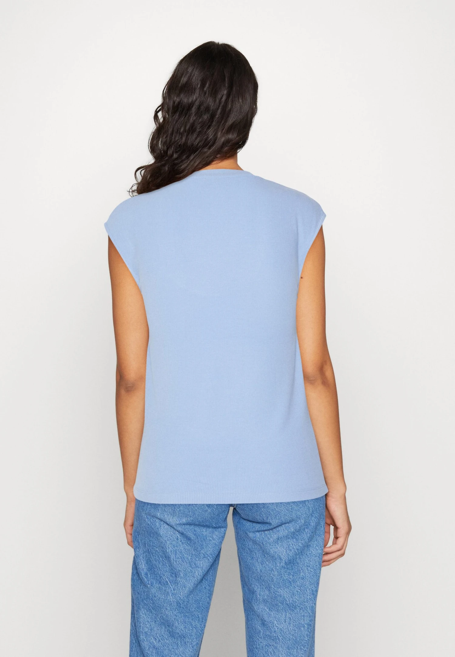 Anna Field T-Shirt Basic -Blue 3 Anna Field T-Shirt Basic -Blue - Afbeelding 3