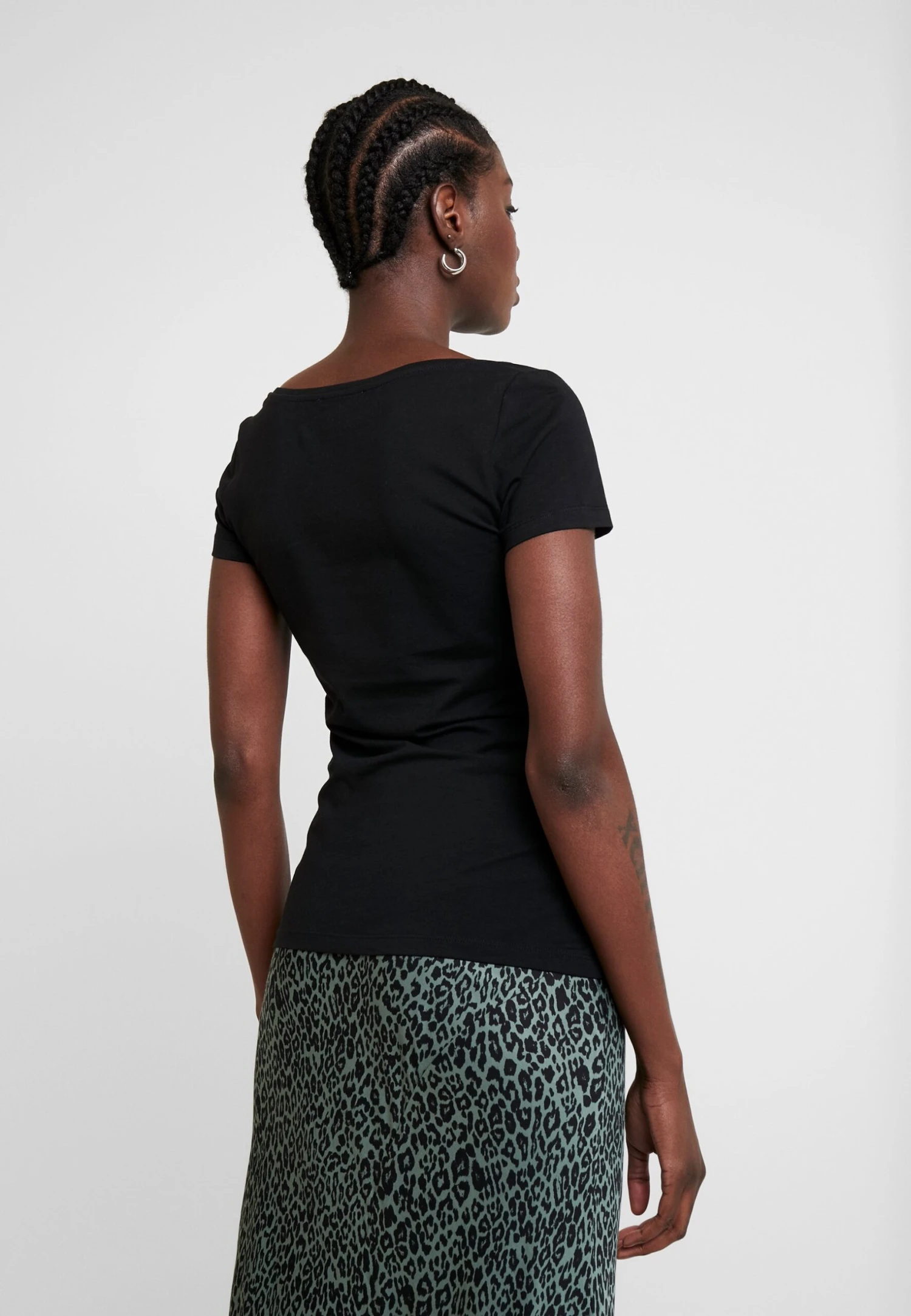 Anna Field 2 Pack- T-Shirt Basic - Black 4 Anna Field 2 Pack- T-Shirt Basic - Black - Afbeelding 4