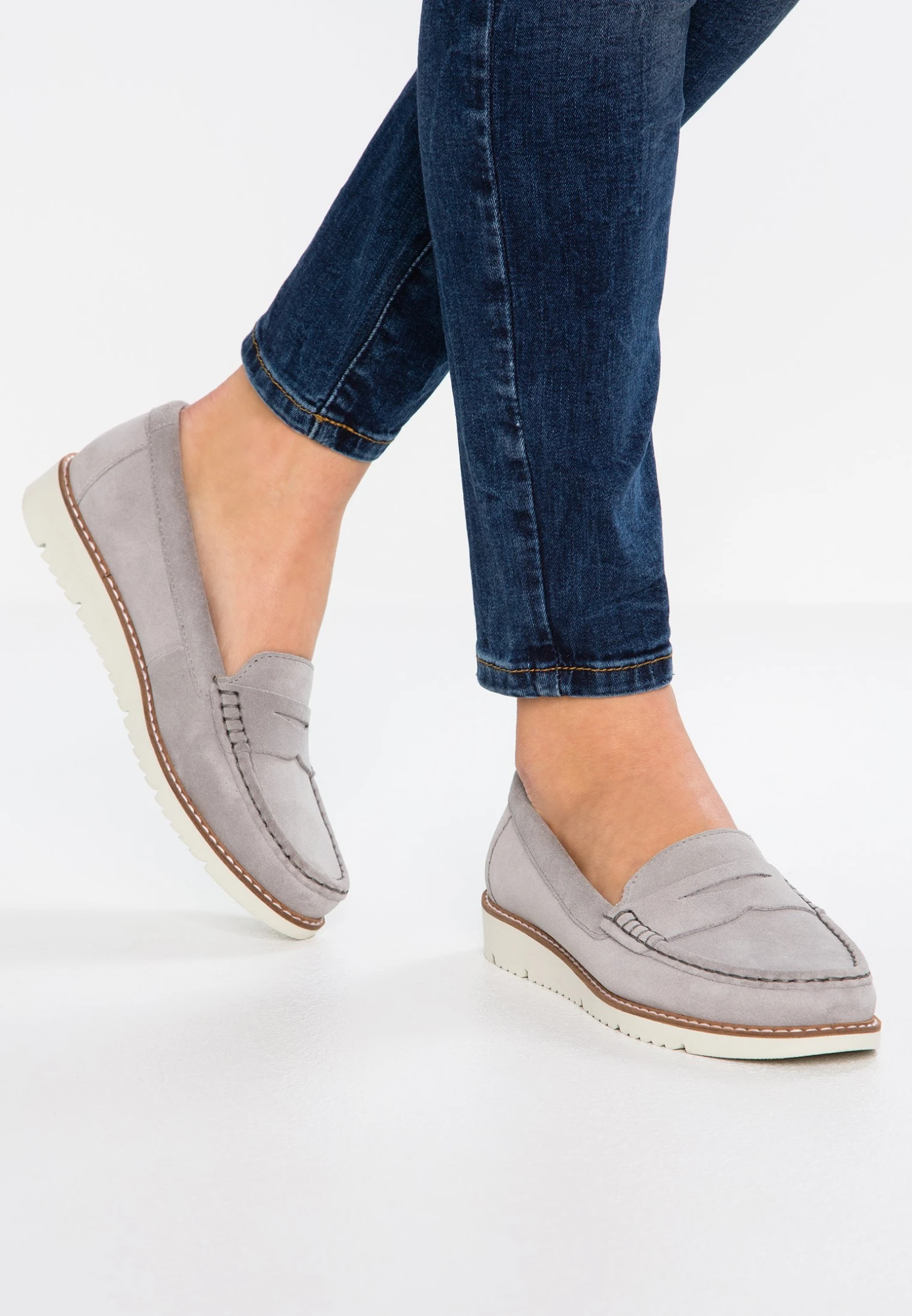 Anna Field Comfort Leather - Instappers - Grey 1 Anna Field Comfort Leather - Instappers - Grey