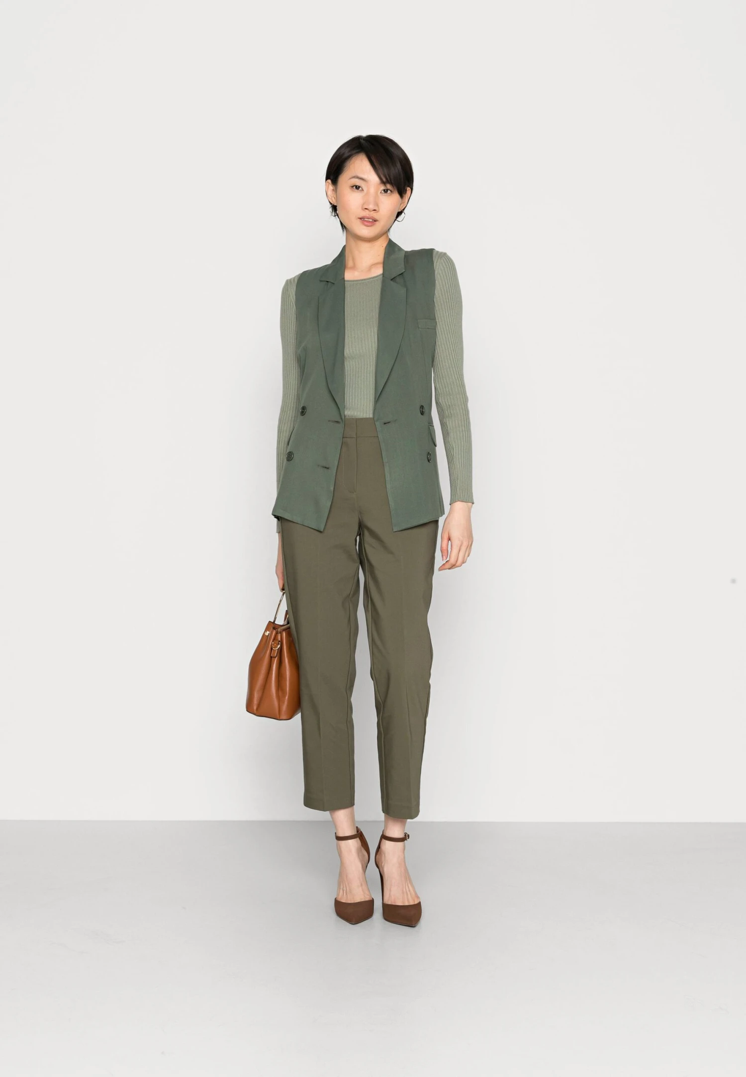 Anna Field Chino - Dark Green 2 Anna Field Chino - Dark Green - Afbeelding 2