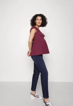 Maternity Baby Doll Nursing Tee- T-Shirt Print - Dark Red -Anna Field Winkel 654654c9c79f42628a0b8cffe48c3576